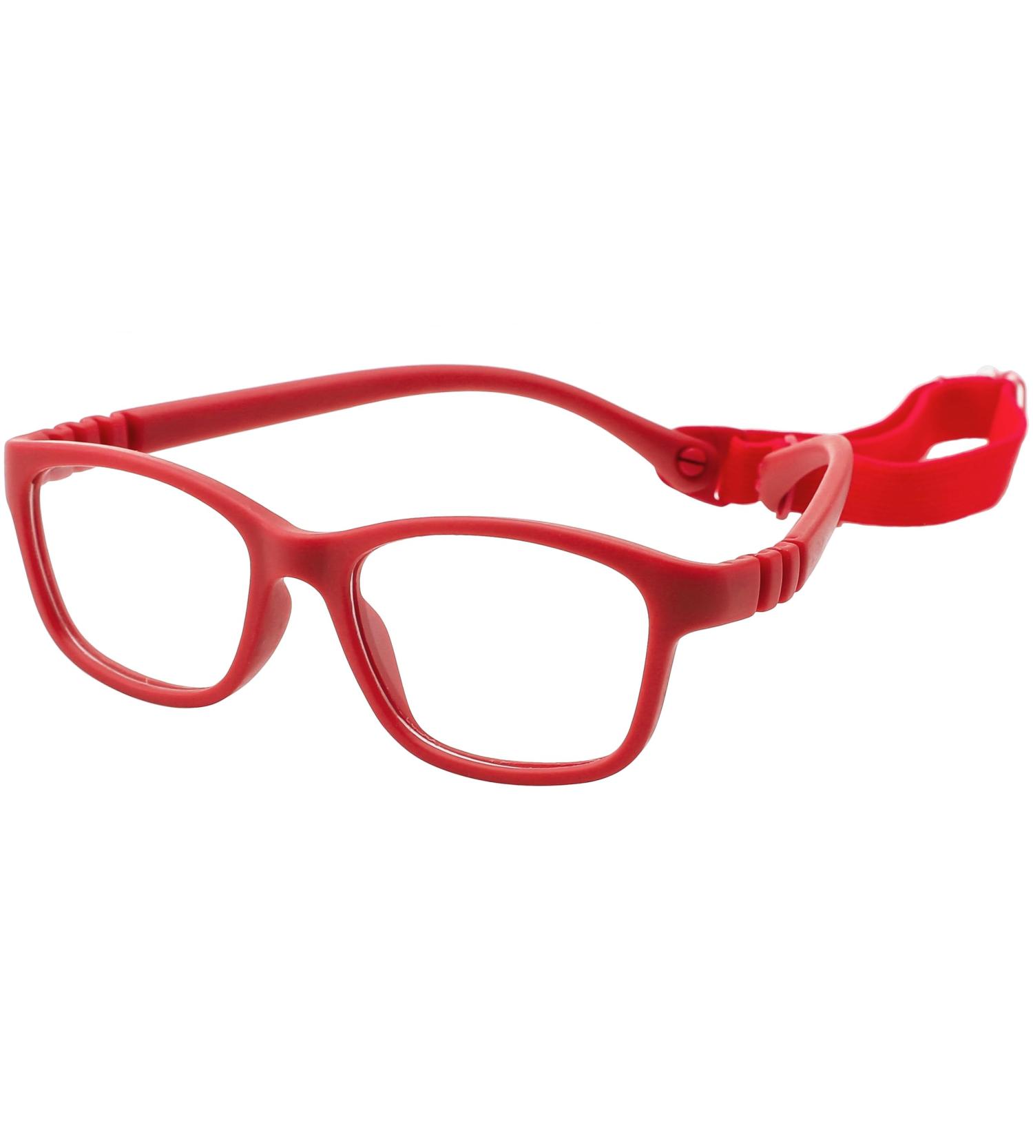 Unbreakable Kids Flexible Glasses Frames - XS Eyeglasses for Toddlers 1-3 Years - Red Flexible Frame - Buy Online on GoSupps.com