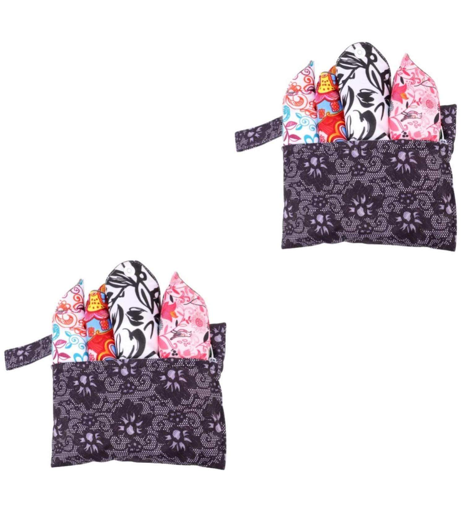 Beaupretty 8 STK Washable Aunt Towel | Comfortable Ladies' Night Cloth & Bandage Cushions | Eco-Friendly Bamboo Carbon - Buy Online on GoSupps.com