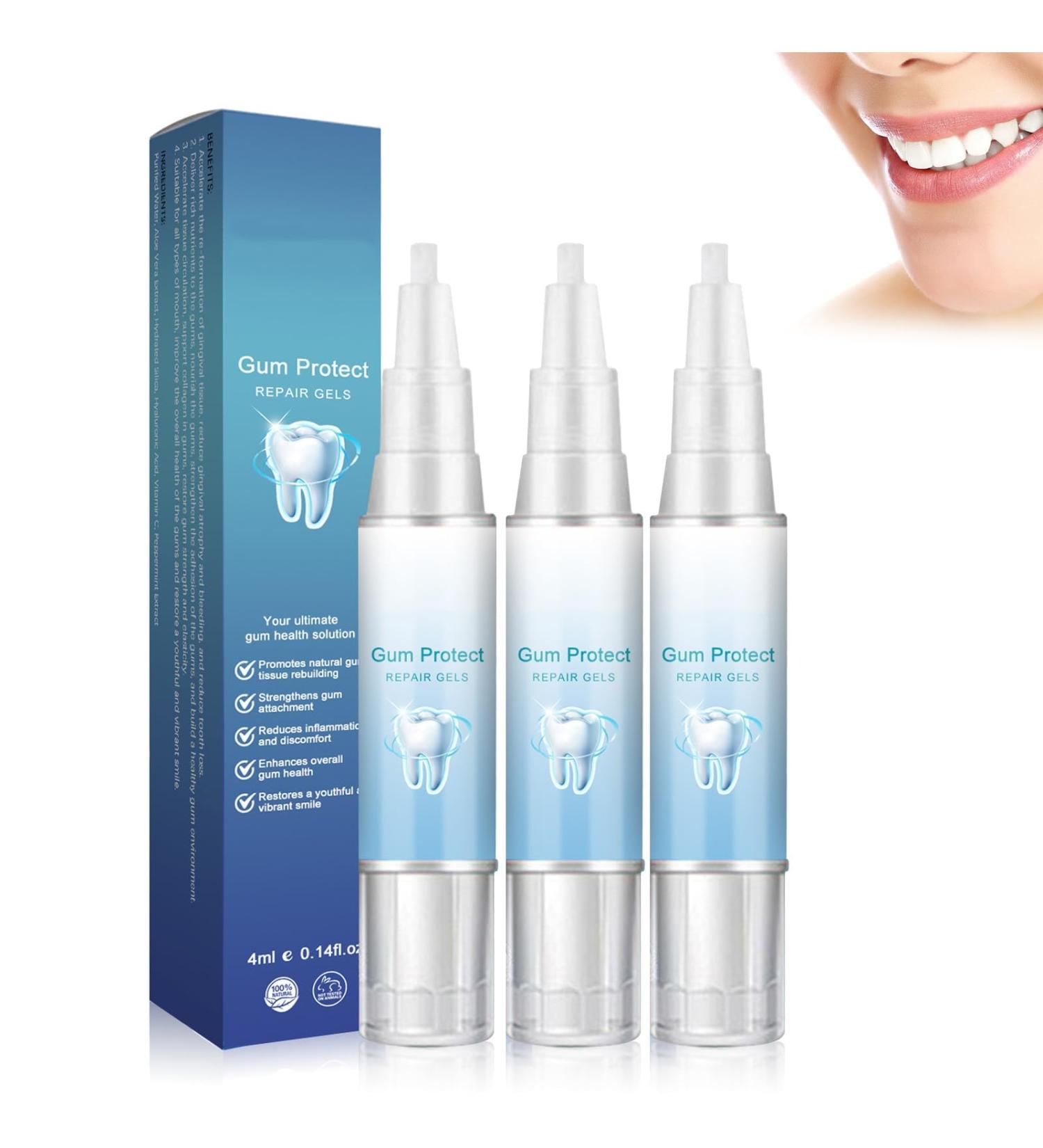 Buy Gum Shield Therapy Gel & Whitening Set | Dentiz Gum Therapy & Teeth Whitening Essence Pen | Deep Clean Gums (3PCs) - International Shipping - Buy Online on GoSupps.com