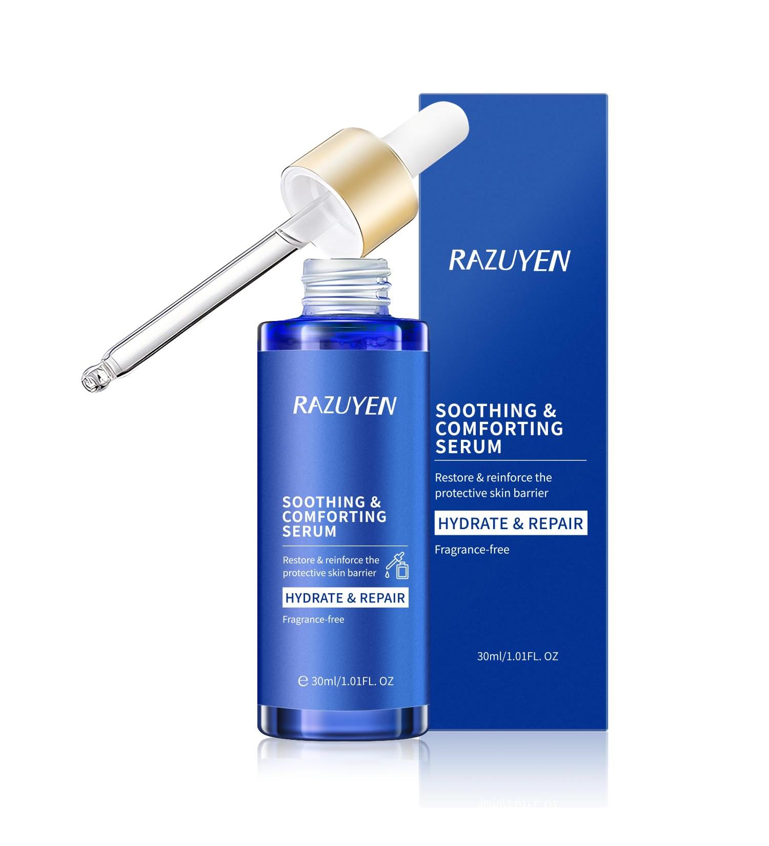 Soothing & Comforting Face Serum - Repair & Moisturize Skin with Panthenol & Gentiana Scabra Extract | 1.01 FL OZ - International Shipping Available - Buy Online on GoSupps.com