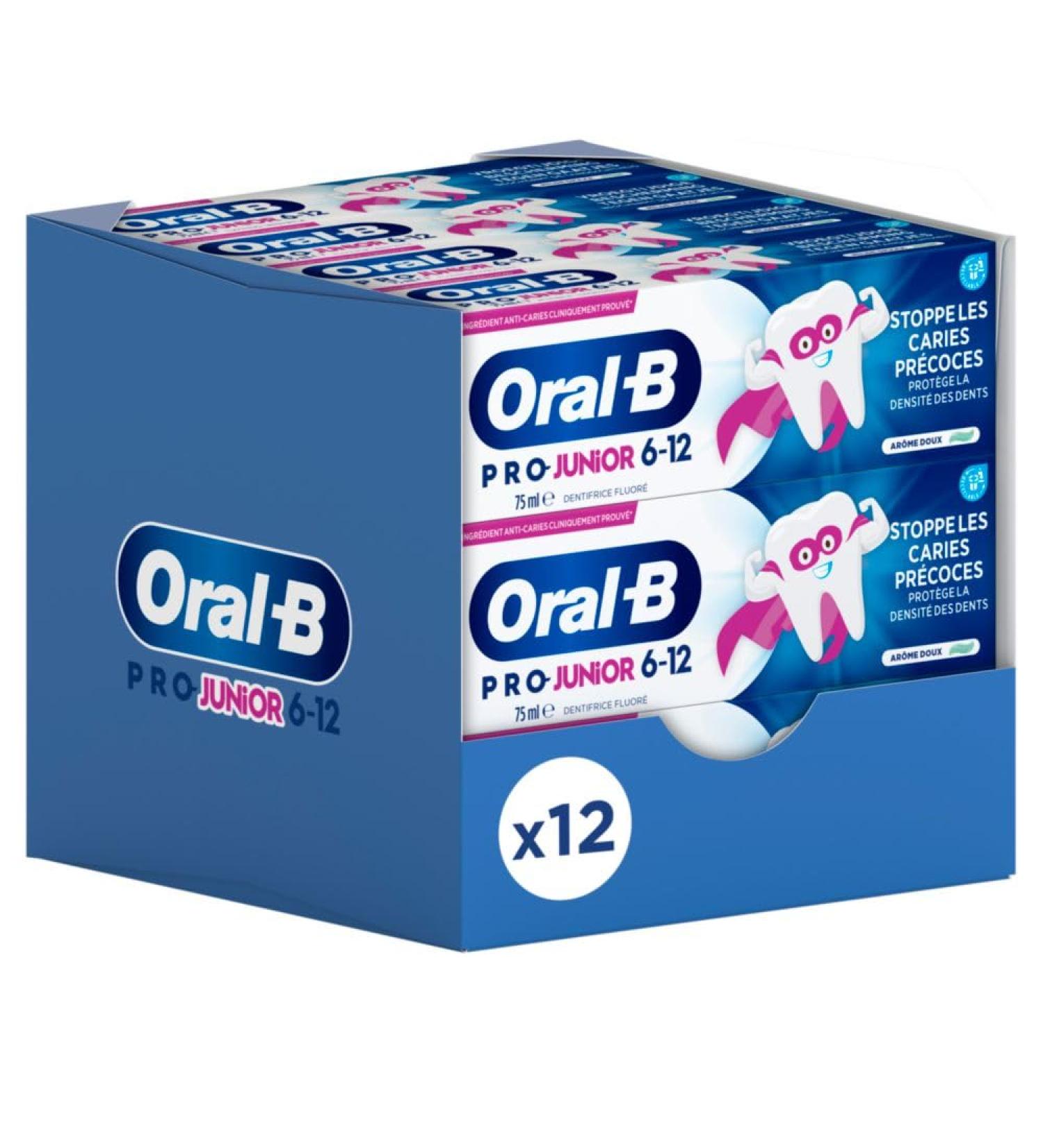 Oral-B Pro Junior Toothpaste 6 to 12 Years 75 ml - Buy Online on GoSupps.com