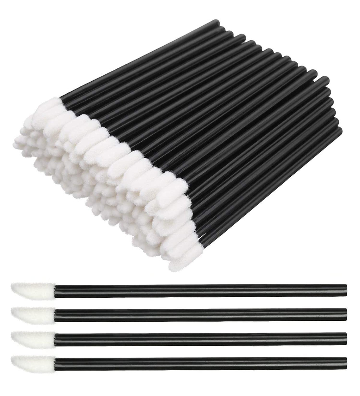 200 Pcs Disposable Lip Brushes Kit | Perfect for Lipstick Lip Gloss & Travel | Makeup Applicator Wands - Buy Online on GoSupps.com