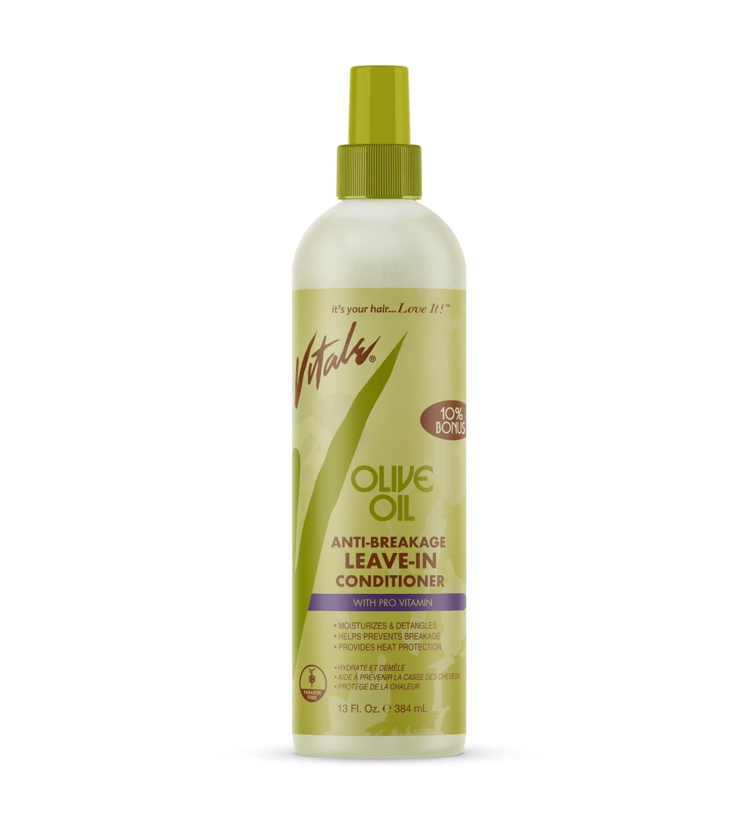 VITALE Olive Oil Anti-Breakage Leave-In Conditioner 12 fl oz - Nourishing Hair Care for All Hair Types - Buy Online on GoSupps.com