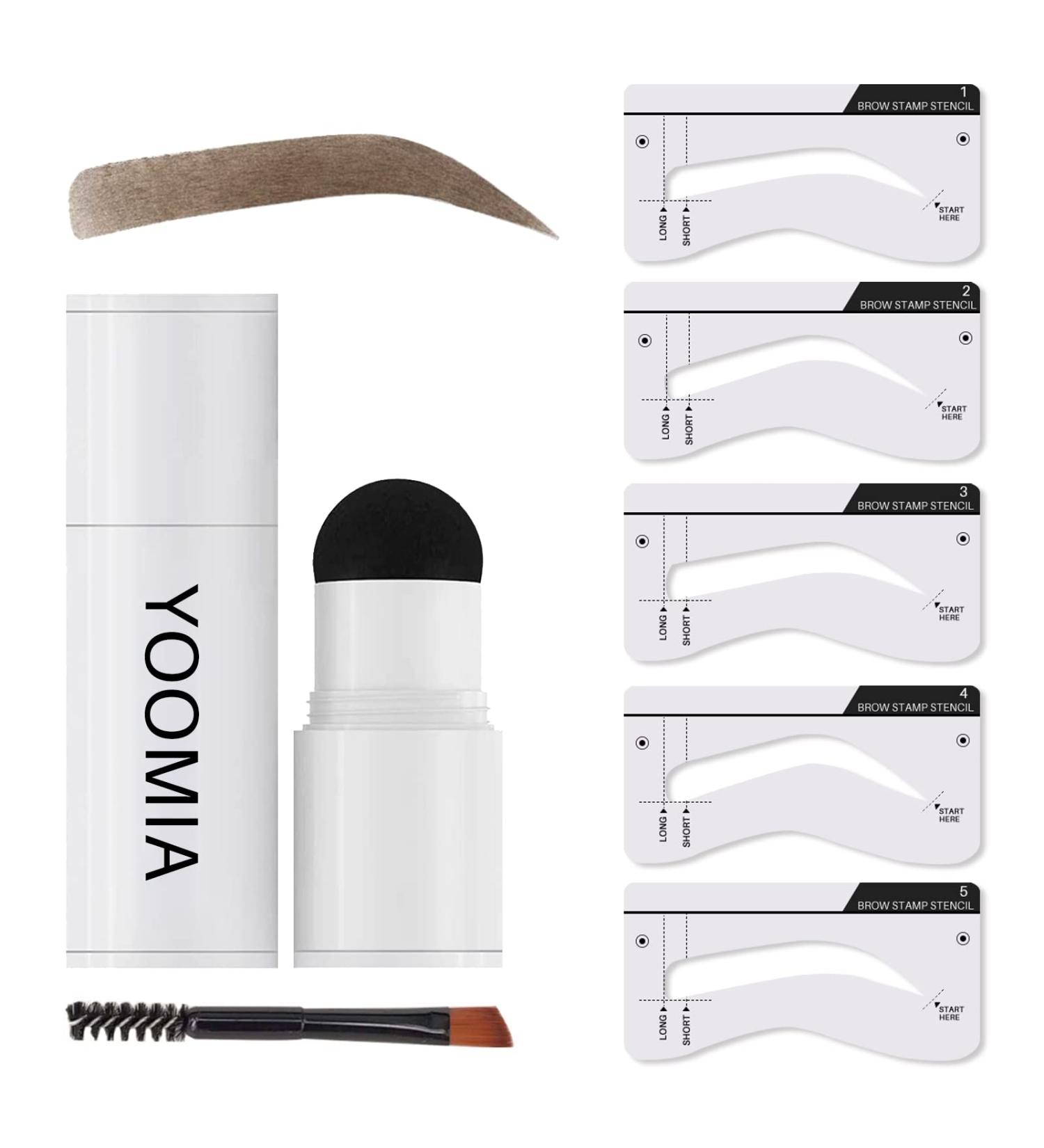 Waterproof Eyebrow Stamp Stencil Kit - Long Lasting Taupe Brow Shaping Shadow - Buy Online on GoSupps.com