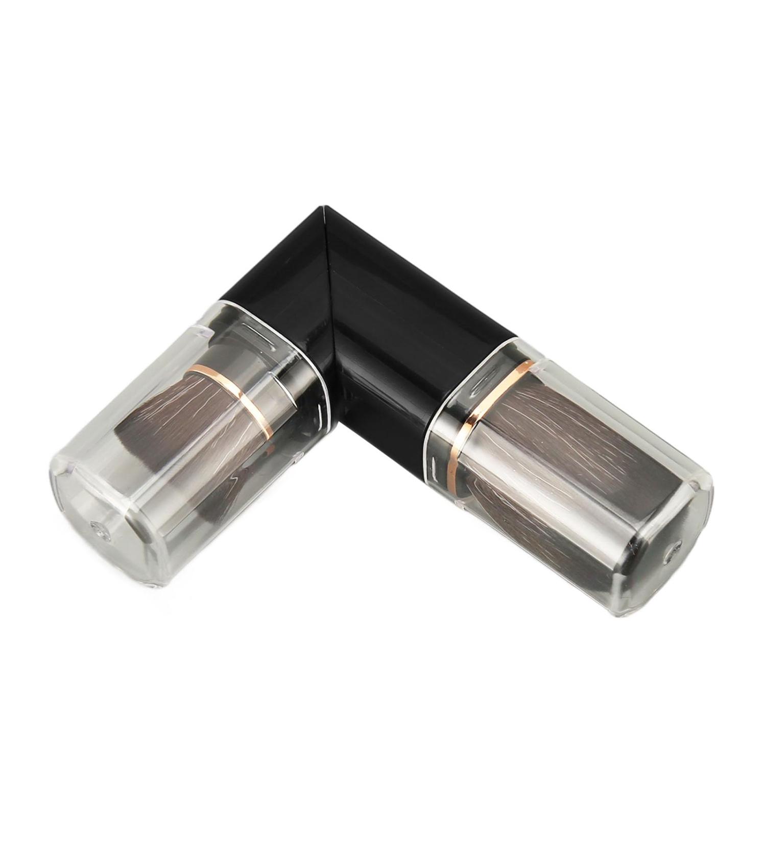 Zetiling Retractable Dual Ended Makeup Brush | Rotating Handle & Dense Bristles for Powder & Foundation - Shop Internationally - Buy Online on GoSupps.com