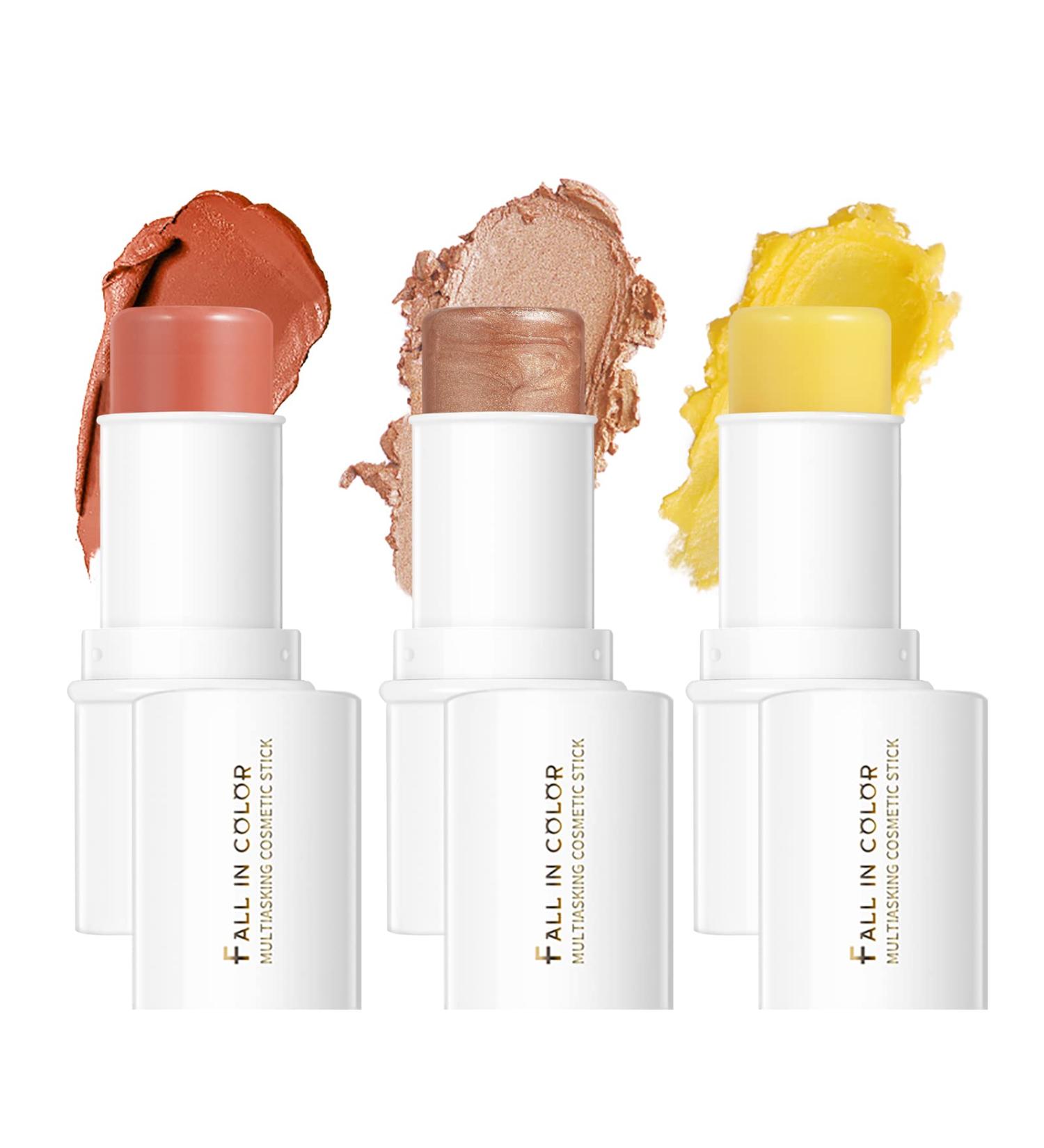 Multi Stick Trio for Older Women - Blush, Highlighter, Contour & Moisturizer Stick Set - Buy Online on GoSupps.com