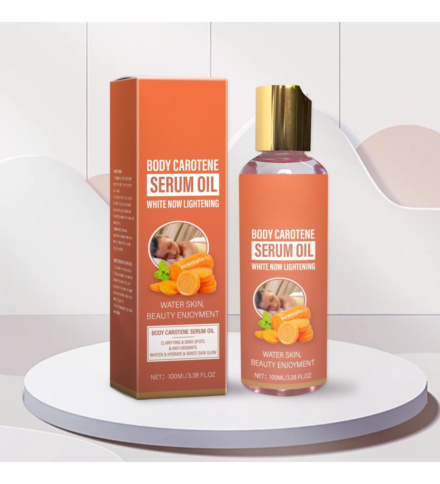 Whitening Oil Super Whitening Oil Body Skin Lightening Carrot Oil Korean Essential Oil Whitening And Freckle Removing Essence Facial Oil Dark Spot Corrector Serum For Face & Body (1) - Buy Online on GoSupps.com