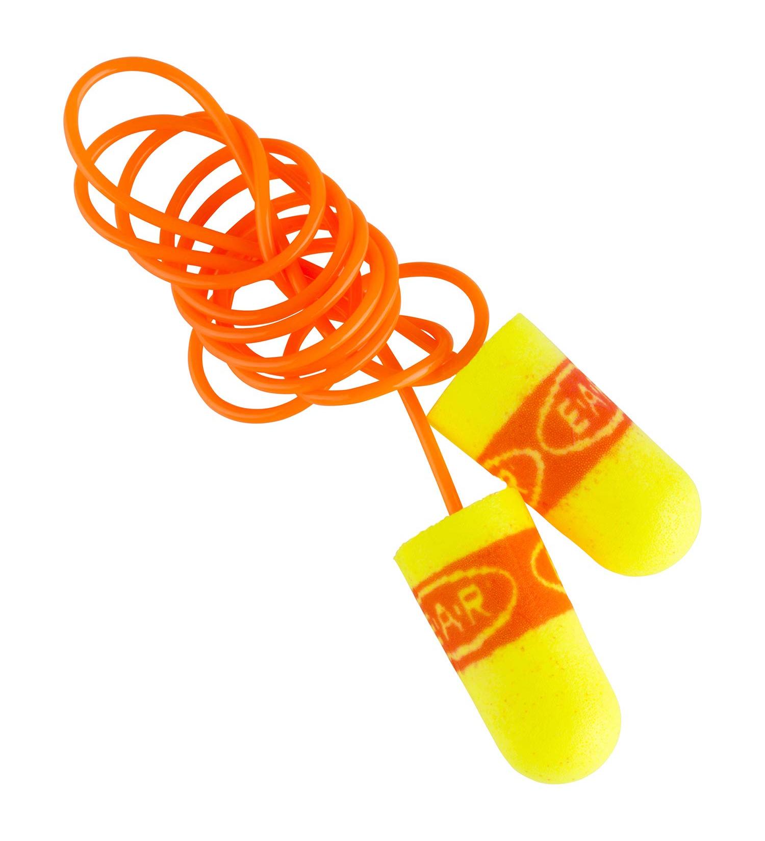 3M Ear Plugs 200/Box - E-A-Rsoft SuperFit 311-1254 Corded Foam Hearing Protection NRR 33 for Drilling Grinding Welding & More | Buy Internationally - Buy Online on GoSupps.com