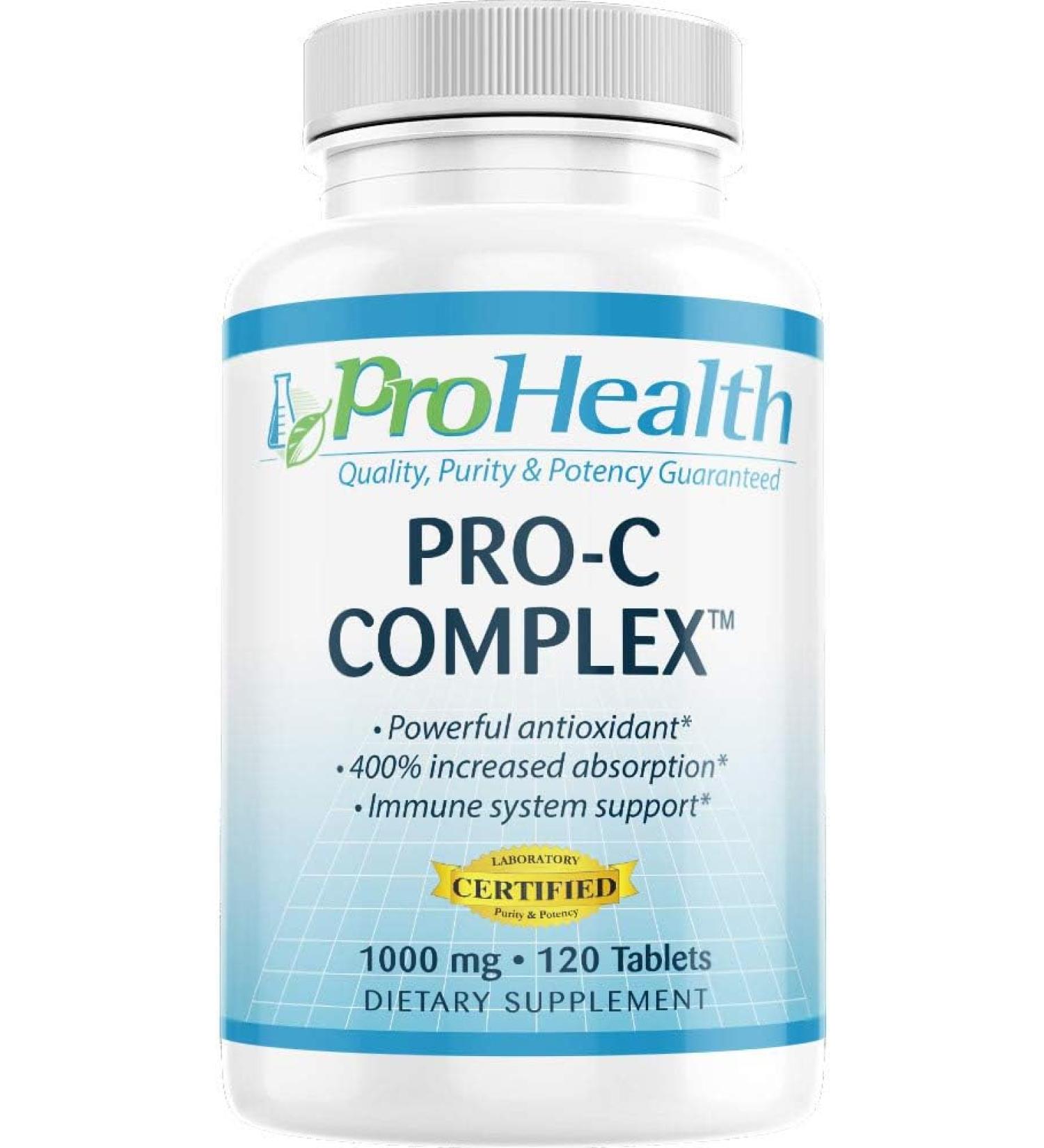 ProHealth Pro-C Complex 1000 mg - 120 Tablets | Immune System Support - Buy Online on GoSupps.com