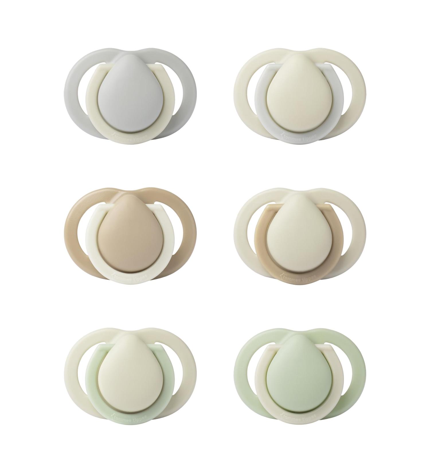 Tommee Tippee Newborn Soothers 0-2 months | Matte Texture | Reusable & Steriliser Pod | 6 units - Buy Online on GoSupps.com