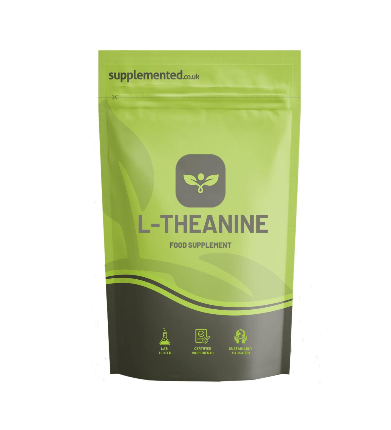 L-Theanine 400mg Supplement 90 Capsules UK Made. Pharmaceutical Grade