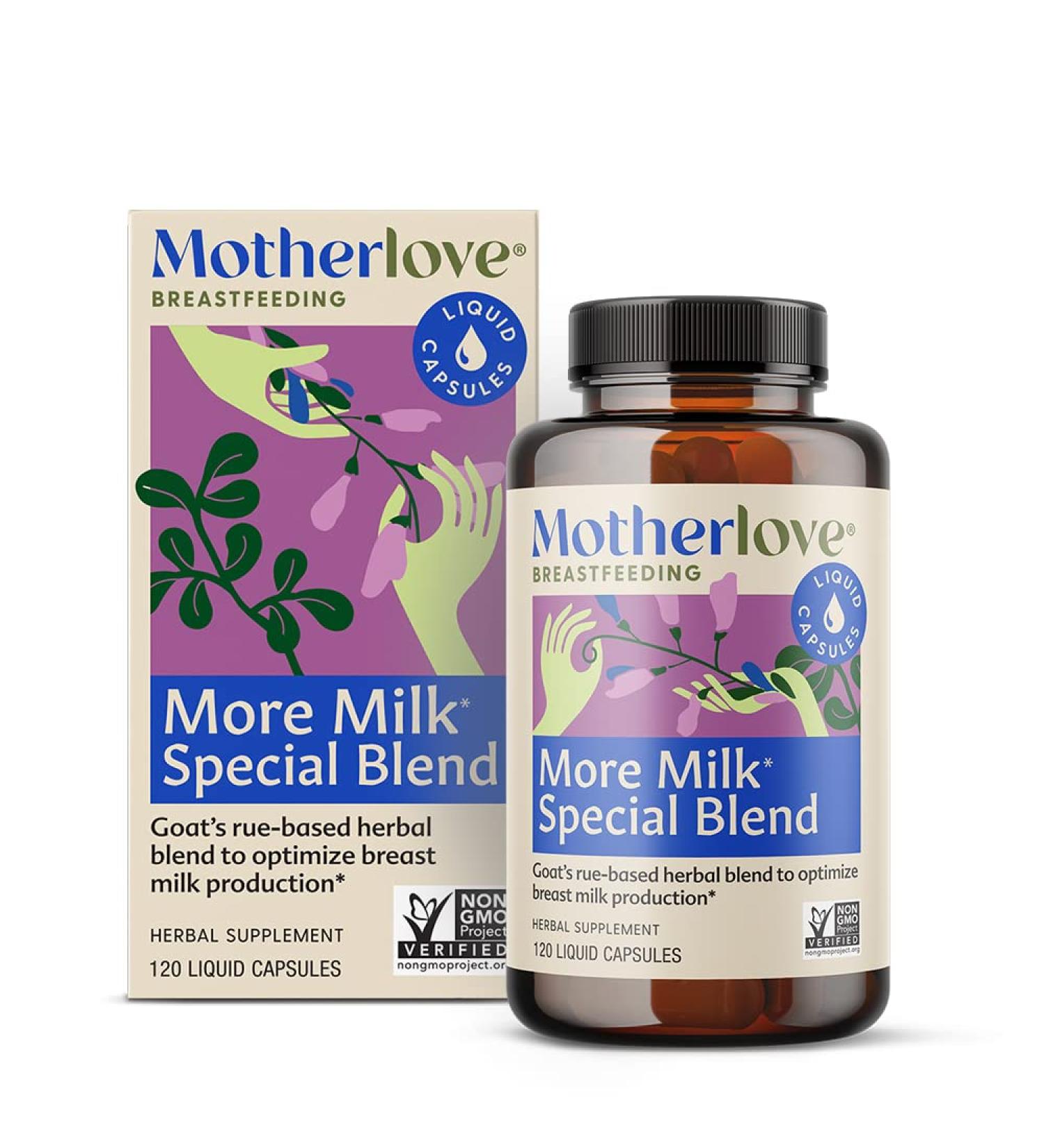Motherlove More Milk Special Blend - 120 Liquid Capsules for Enhanced Lactation Support - Buy Online on GoSupps.com