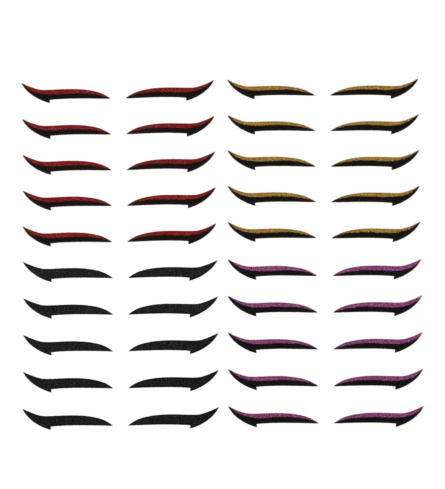  Didiseaon Didiseaon 20 Pairs of Eyeshadow Stickers Winged Eyeliner Stickers Fashionable Makeup Stickers Eye Makeup Stickers - Buy Online on GoSupps.com