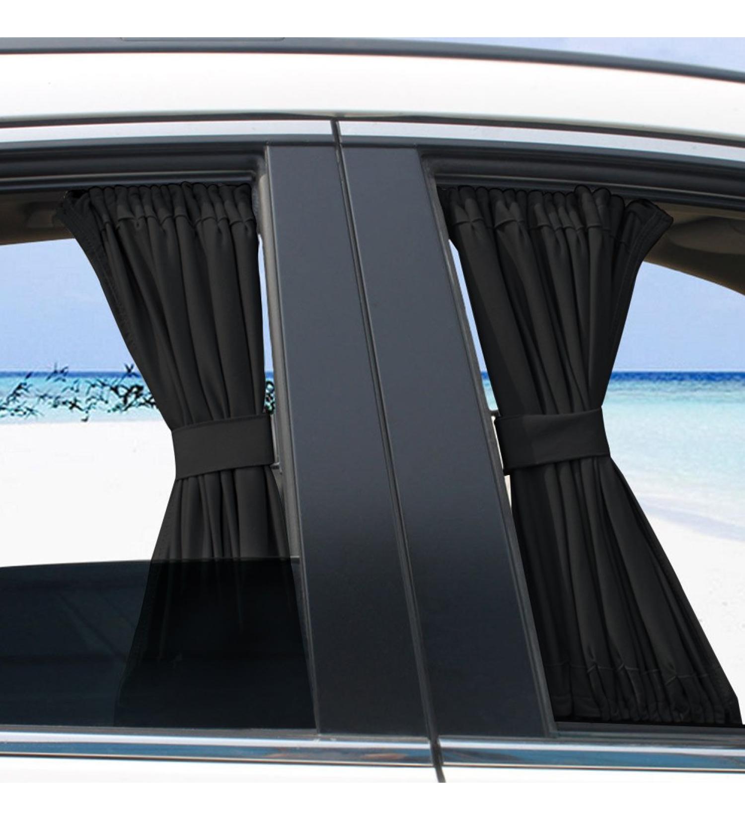 2Pcs Car Side Window Sunshades - Adjustable Privacy Curtains for UV Rays Block, Breastfeeding, Sleeping, Changing, Camping - Buy Online on GoSupps.com