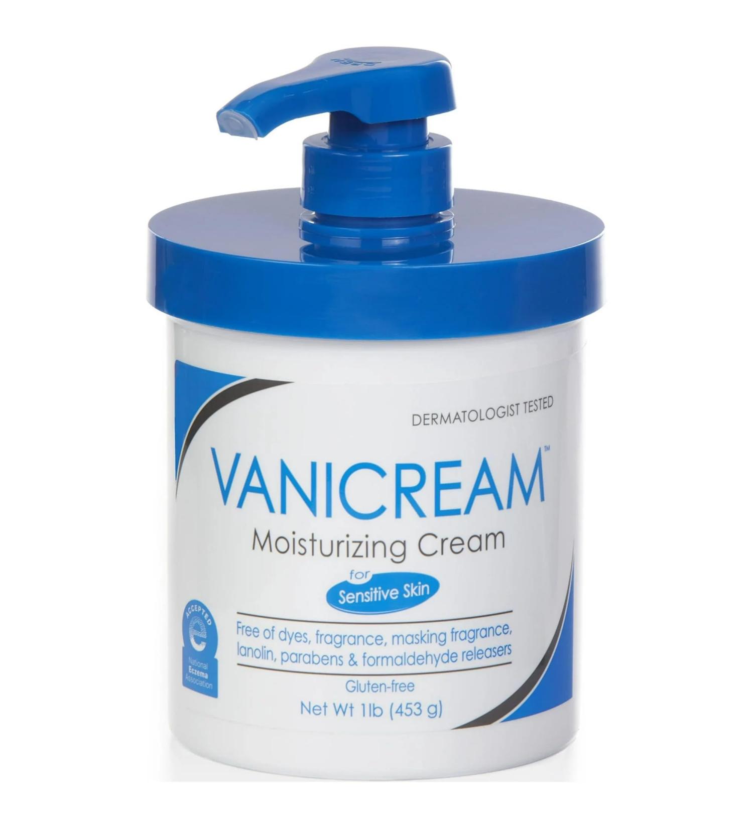 Vanicream Moisturizing Skin Cream 16 Oz - Gentle Fragrance-Free Hydration for All Skin Types | International Shipping Available - Buy Online on GoSupps.com