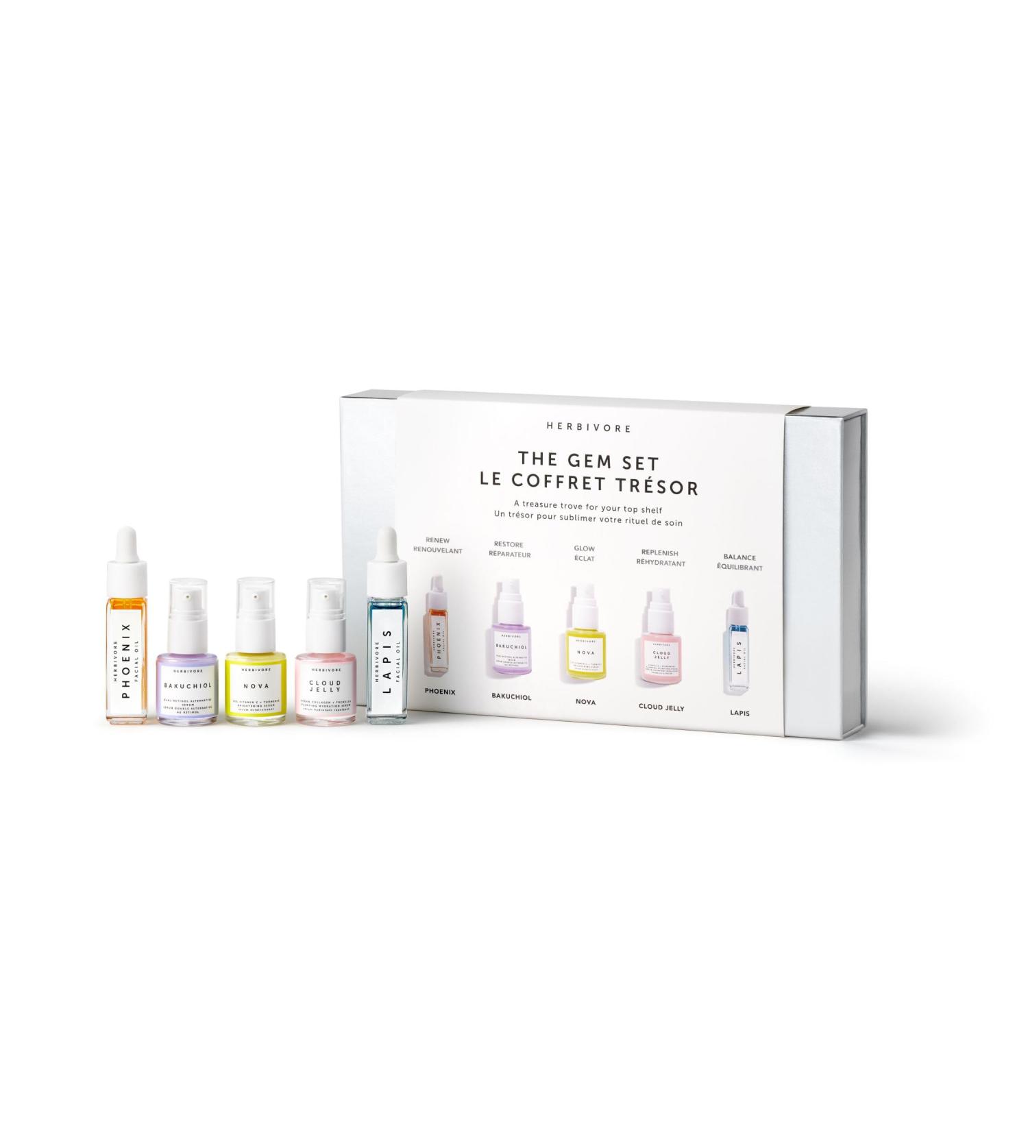 HERBIVORE Minis Gift Set | Best Sellers Skincare Collection Plant-based Vegan Cruelty-free The Gem Set - Buy Online on GoSupps.com