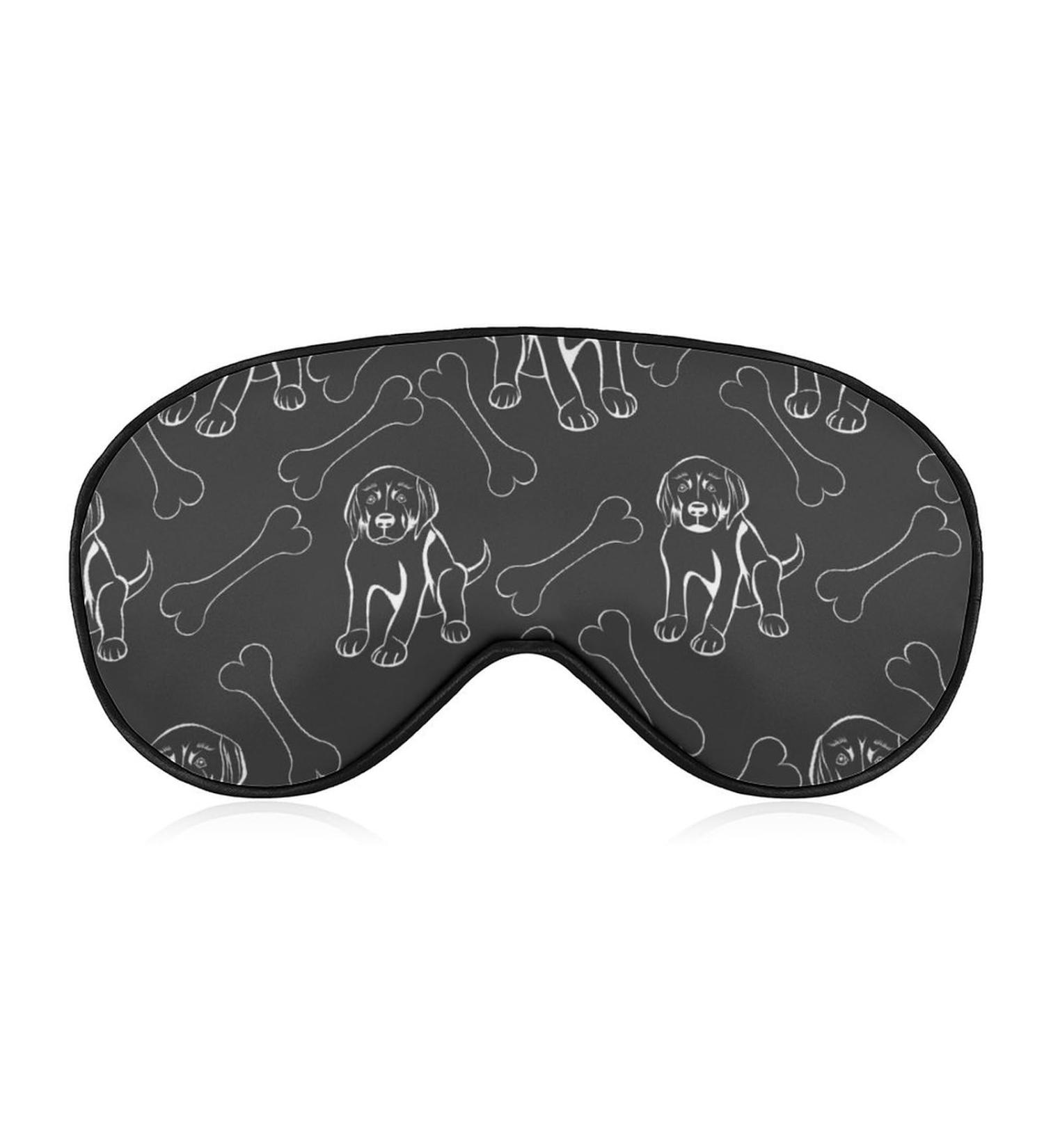 Dogs with Bones Sleep Mask - Adjustable Blindfold for Sleeping, Travel, and Napping - Men and Women - Buy Online on GoSupps.com