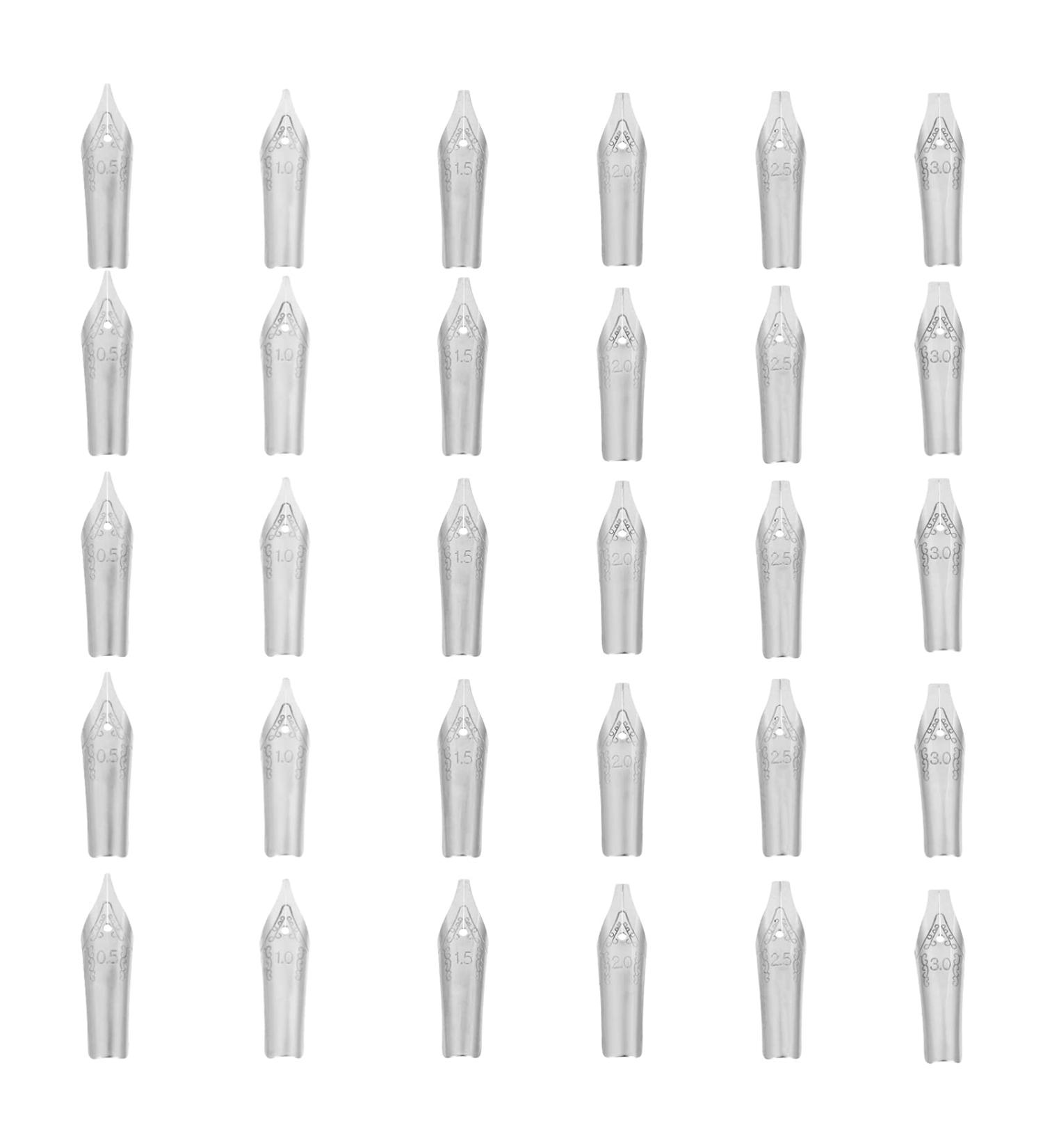 NUOBESTY 30pcs Comic Pen Nib Set - G-Pen Nib Fountain Pen Replacement Nibs for Manga, Calligraphy Pen Supplies - Buy Online on GoSupps.com
