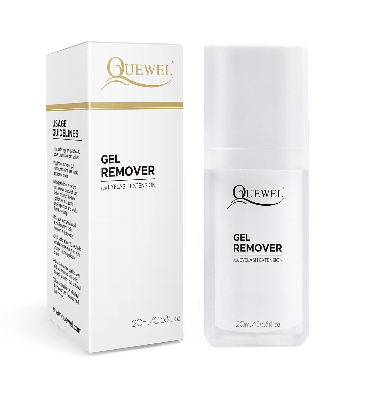 QUEWEL Eyelash Extension Remover 20ml - Professional Lash Glue Dissolver for Sensitive Skin - Buy Online on GoSupps.com