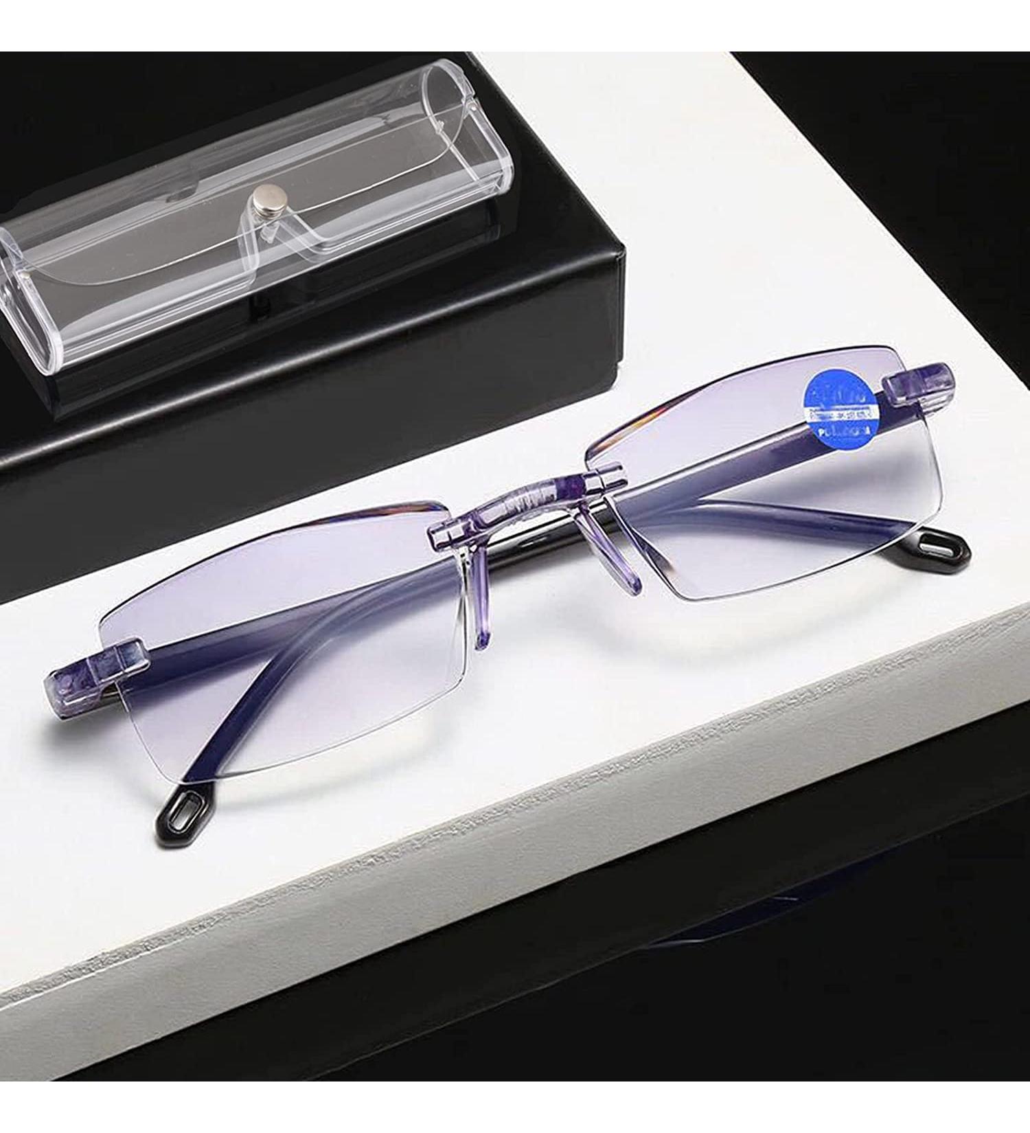 Buy OVNMFH Saphir Anti-Blue Progressive Reading Glasses - Ultra-Light +2.5 for Men & Women - High Hardness Double Usage Stylish Design - Buy Online on GoSupps.com