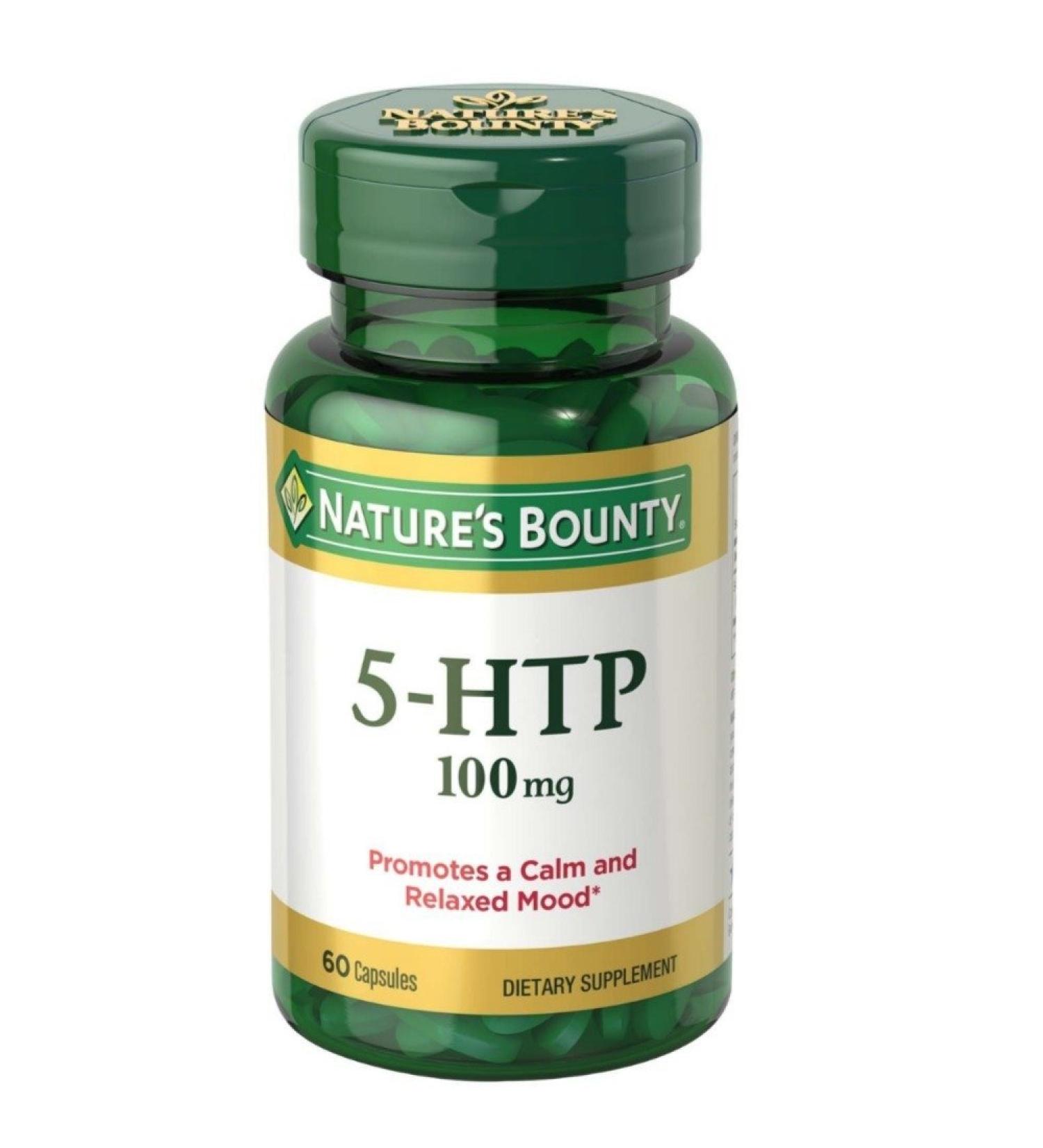 Nature's Bounty 5-HTP 100 mg Capsules 60 ea (Pack of 3)