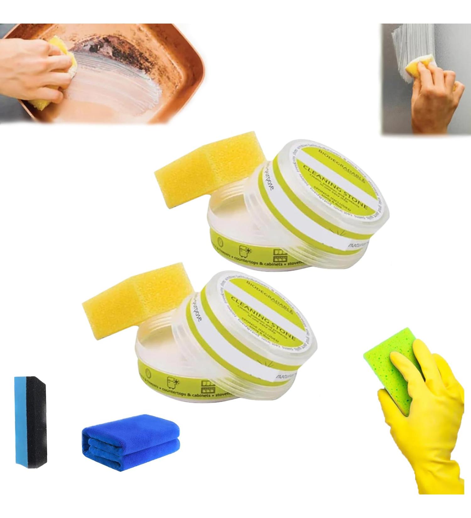 Eco-Friendly Cleaning Stone Cleaning Pebble Stone Shower Floor Multi Purpose Cleaning Stone for Bathroom Multi Purpose Cleaner Natural All Purpose Cleaner and Polish (2) - Buy Online on GoSupps.com