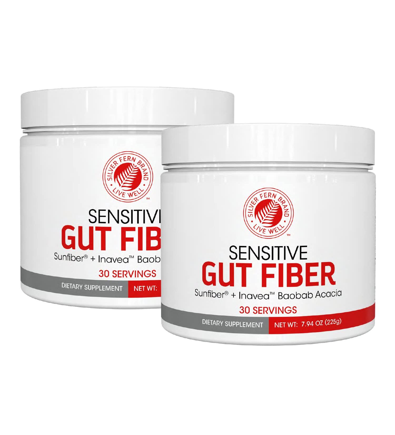 Digestive Support Fiber Supplement - 30 Day Supply - 6g Dietary Fiber - Galactomannan Guar, Baobab Fruit Powder, Acacia Fiber - 30 Servings - Buy Online on GoSupps.com