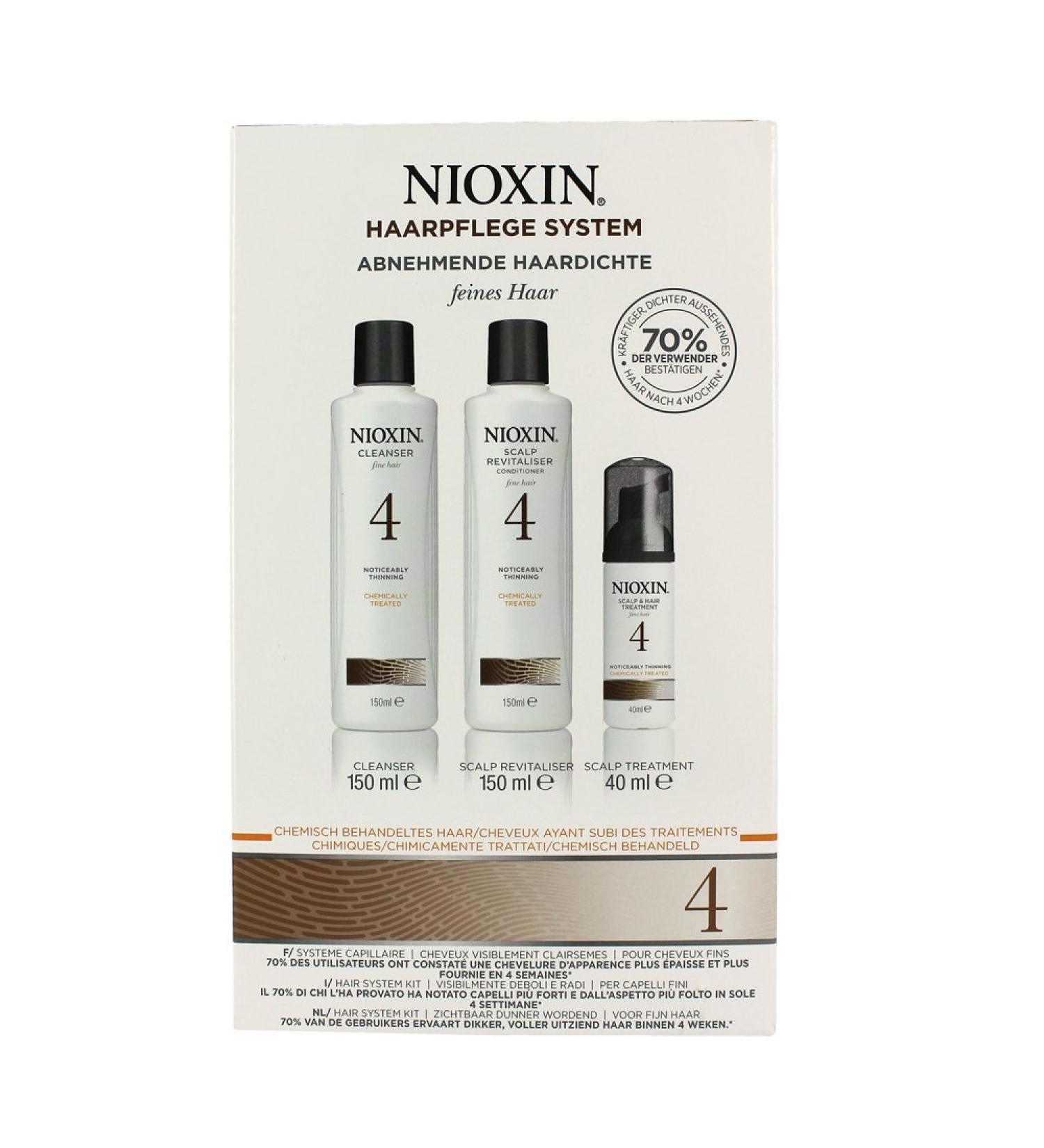 Nioxin System 4 starter set 1 set (1 x 3 pieces) (Discontinued Version) - Buy Online on GoSupps.com