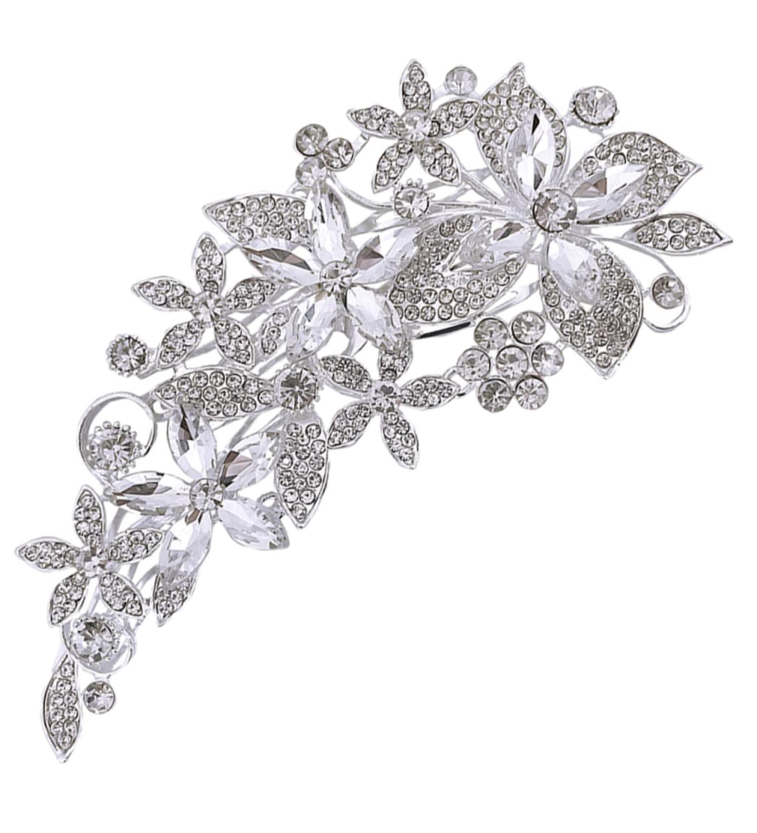 Angoily Side Comb Bridal Accessories Rhinestone Headbands Diamond Hair Accessories Pearl Headpiece Prom Headband Wedding Hair Clip Diamond Hair Clip Rhinestones Bride Rhinestone Hair up - Buy Online on GoSupps.com