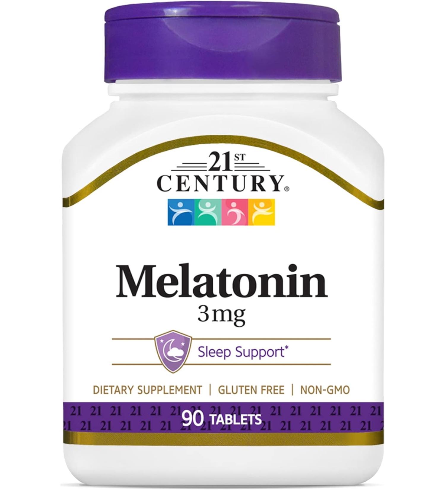 21st Century Melatonin 3 mg 90 Tablets - Buy Online on GoSupps.com