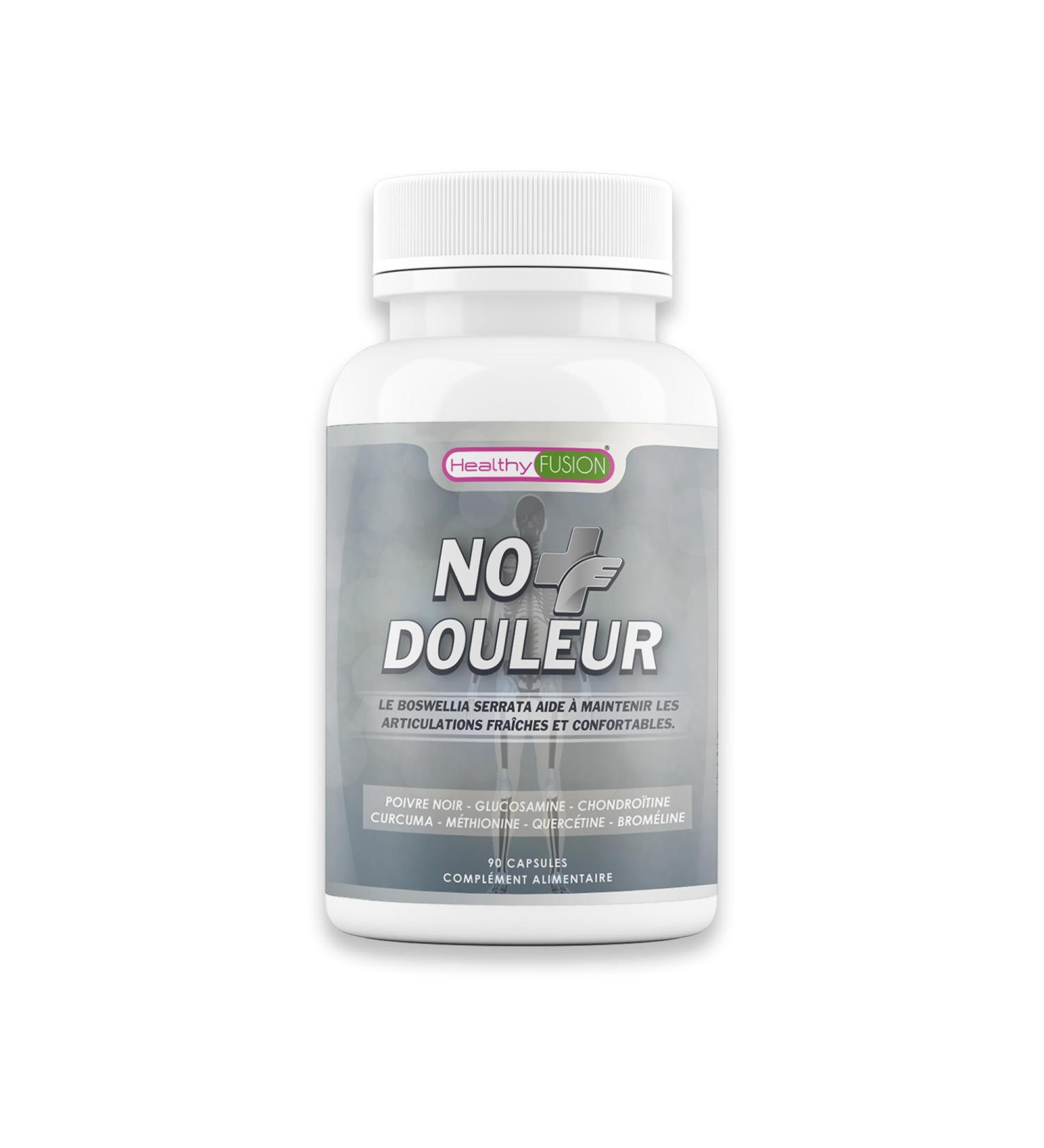 Healthy Fusion No+Douleur | Traitement anti-inflammatoire puissant | Soulage la douleur et r g n re les articulations | Curcuma Glucosamine Chondro tine | Formule efficace | 90 g lules - Buy Online on GoSupps.com
