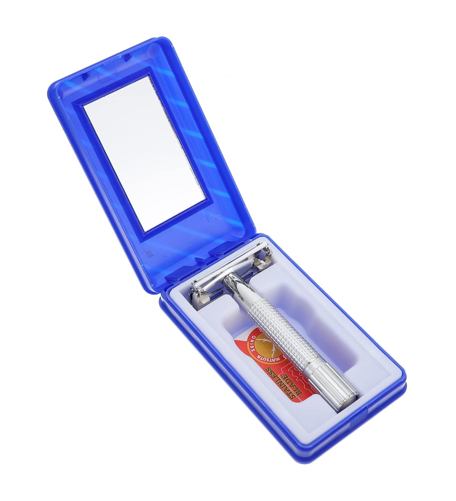 Manual Bart Razor Set | Double-Proof Metal Razor for Body Hair Trimming | Portable & Durable Hair Removal Tool for Home & Salon - Buy Online on GoSupps.com