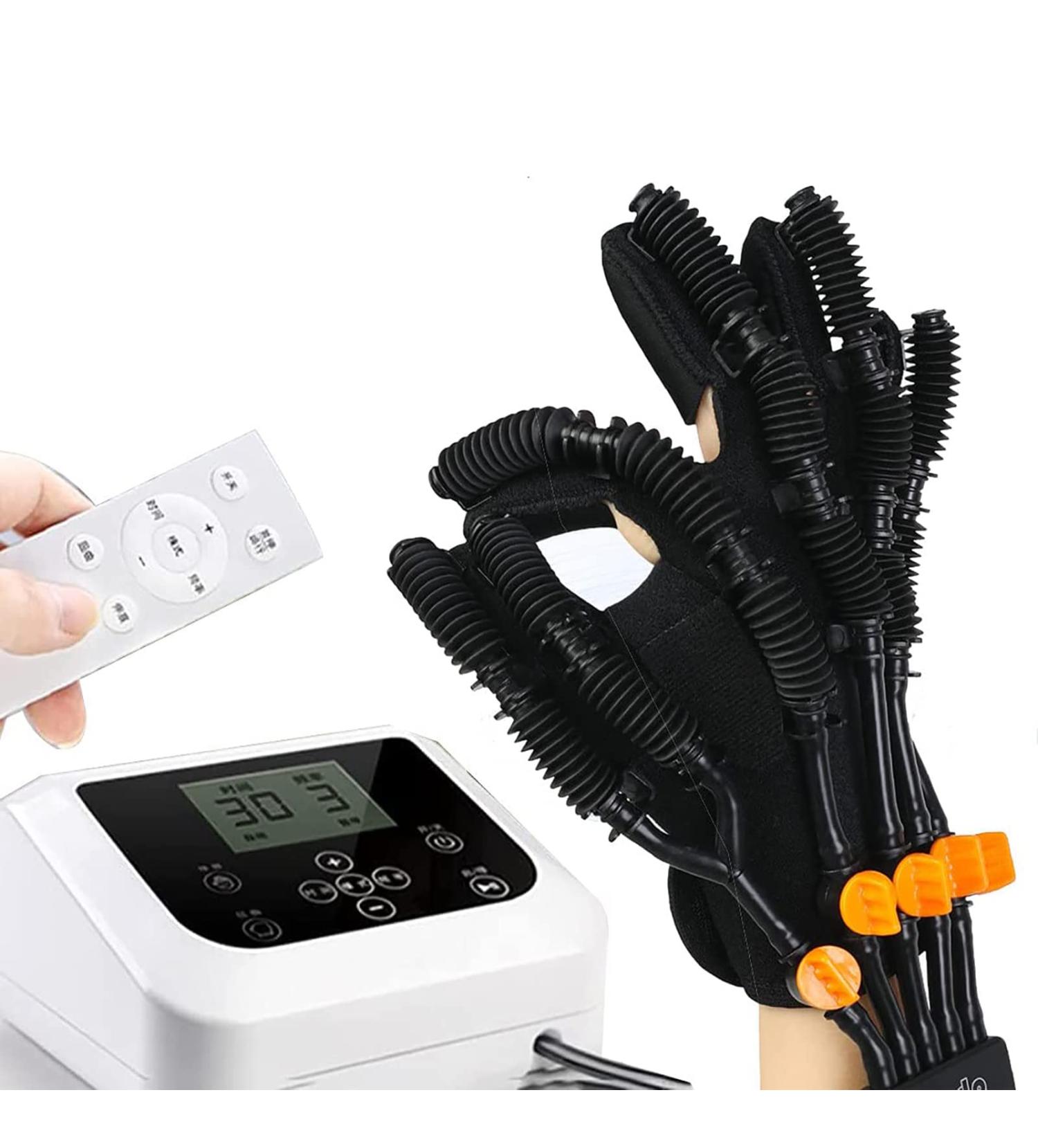 ZZBB Finger Training & Rehab Orthotics for Stroke Patients with Hemiplegia Stimulated Nerve Recovery Extensions Stroke Hemiplegia Rehabilitation Robot Gloves Right Large