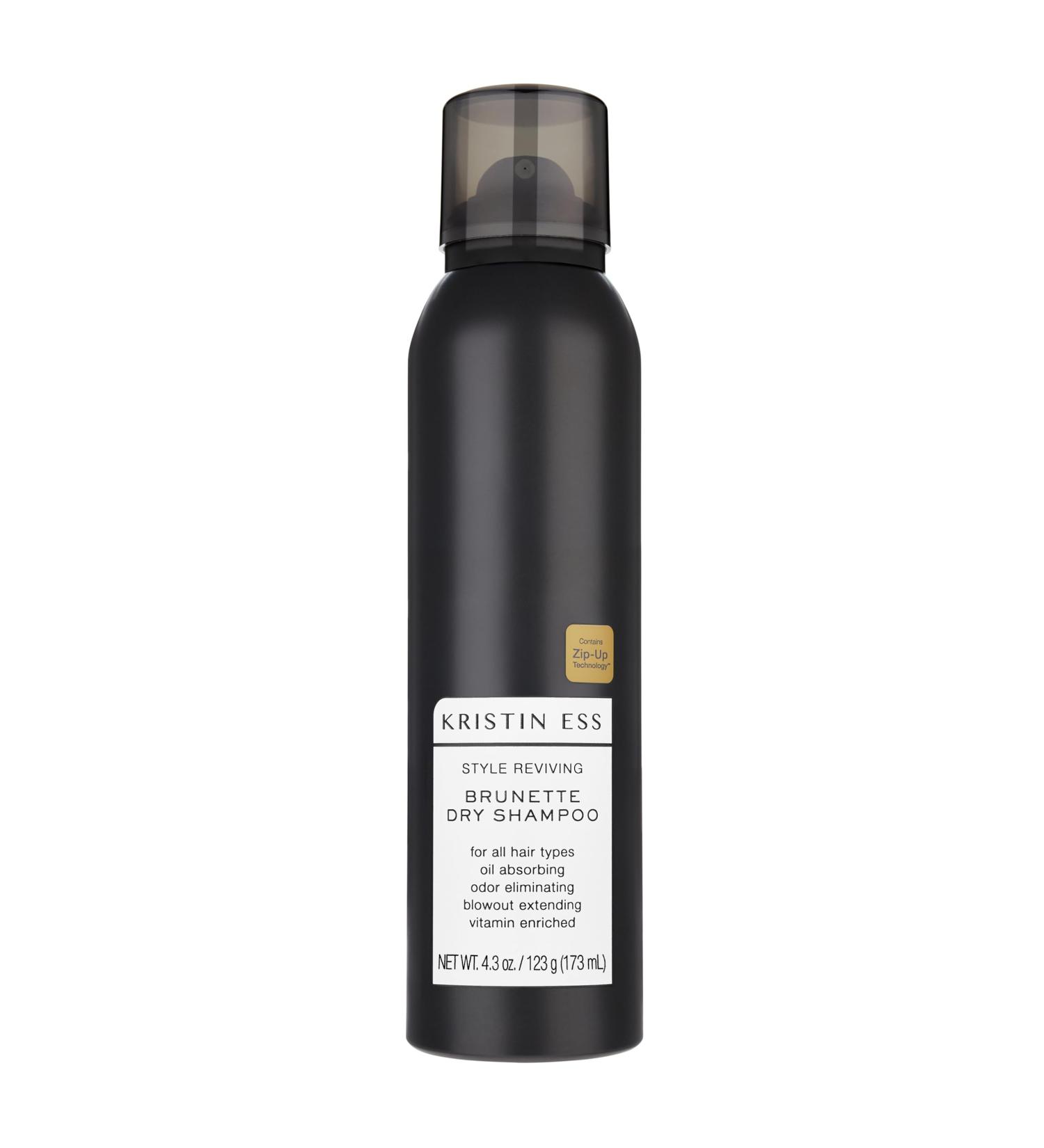 Kristin Ess Brunette Dry Shampoo | Vegan Oil-Absorbing Powder Spray for Dark Hair (4 fl. oz - Buy Online on GoSupps.com