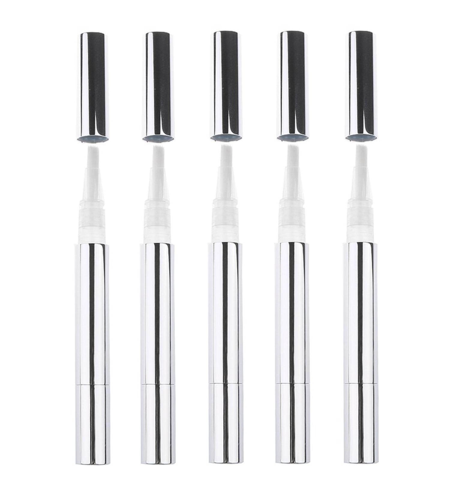 Milageto Portable Clear Twist Pen for Travel - 3ml Cosmetic Storage Solution with Brush Silver as described as described Silver - Buy Online on GoSupps.com