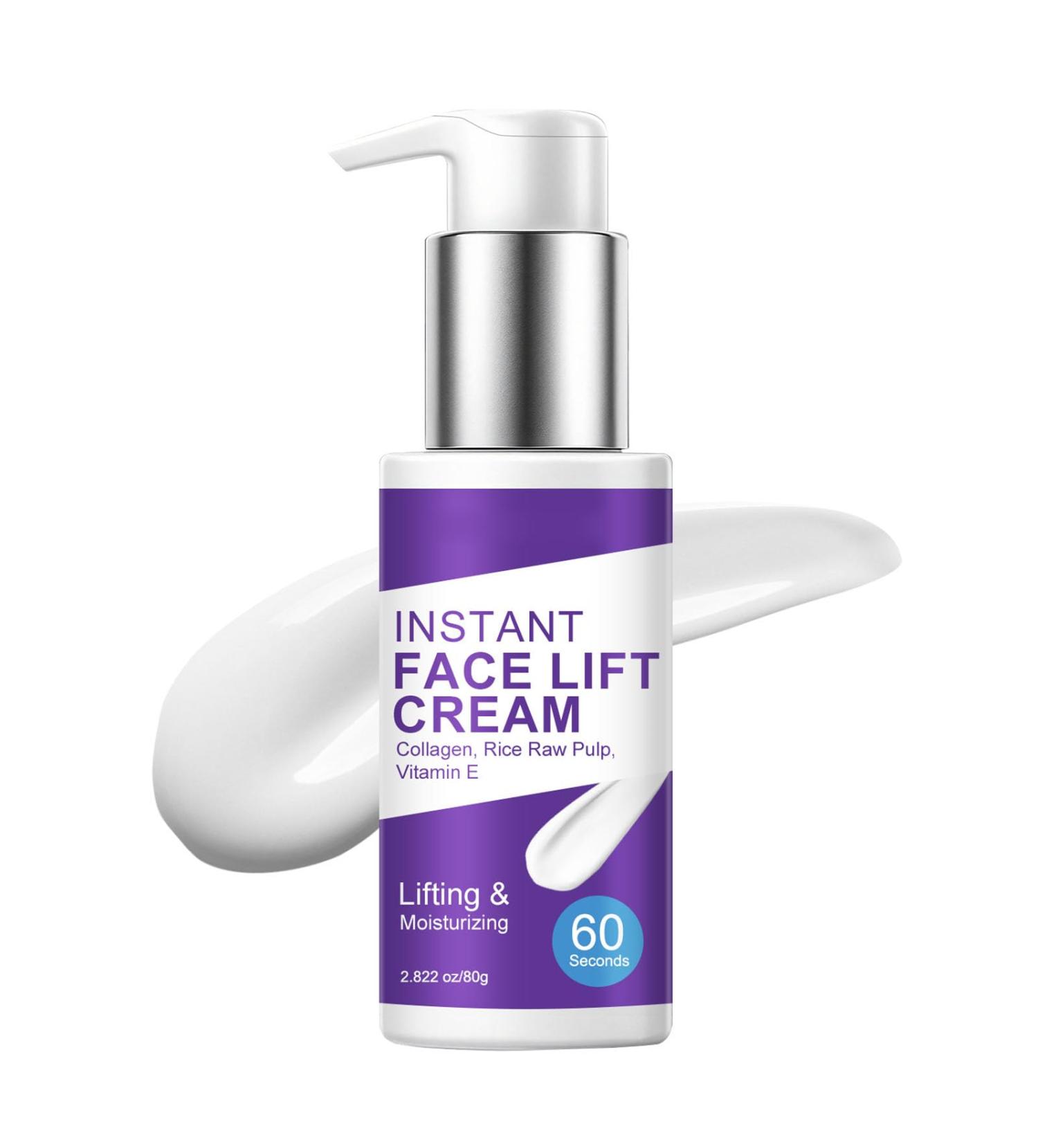 Lanemay Instant Face Lift & Firming Cream with Collagen Rice Raw Pulp Skin Tightening and Lifting Cream for Face Effectively Smooth Facial Wrinkles For All Skin Types Alcohol-Free (1) 2.82 Fl Oz (Pack of 1) - Buy Online on GoSupps.com
