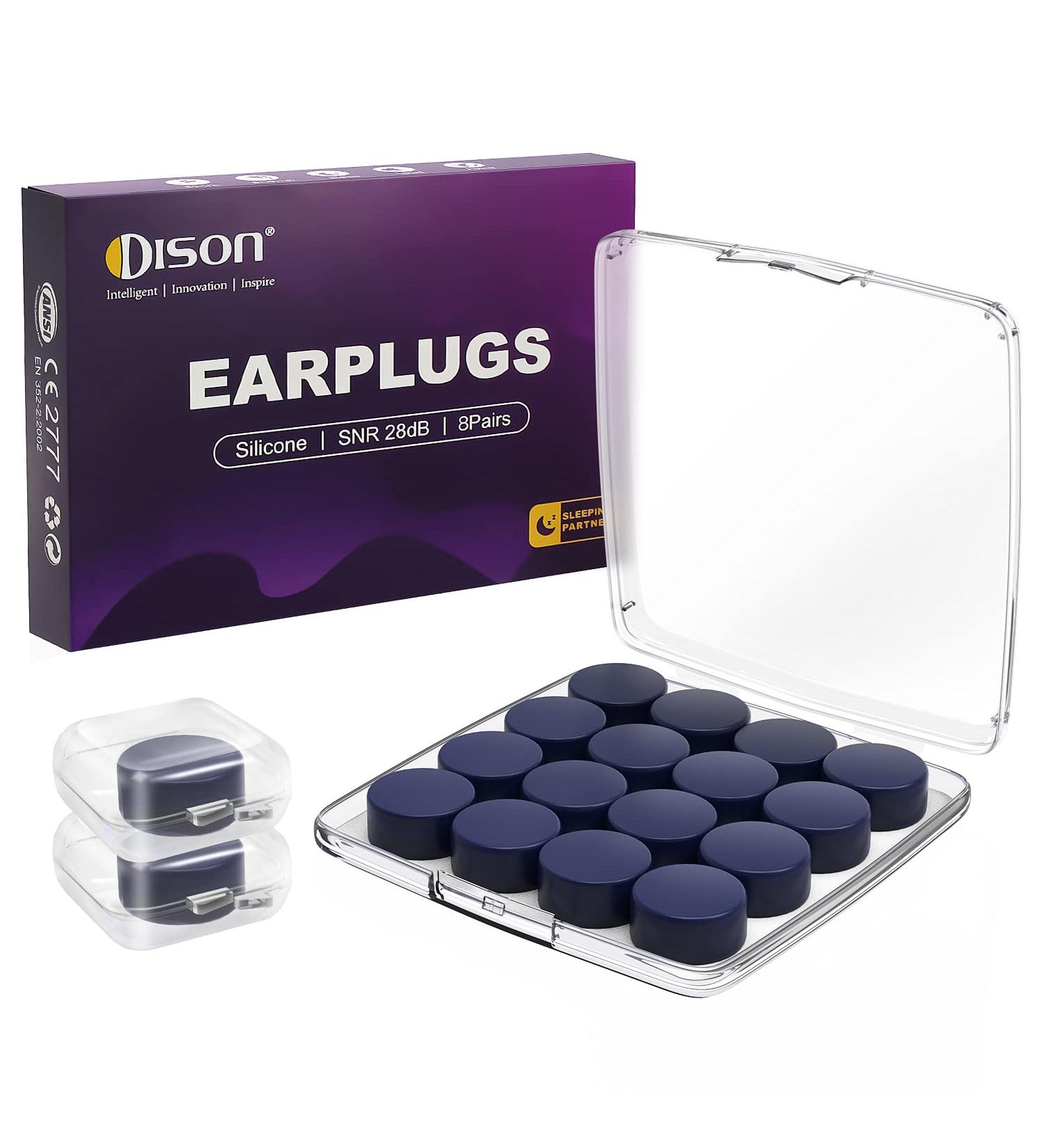 8 Pairs Soft Silicone Ear Plugs | Moldable NRR20dB Earplugs for Sleeping, Swimming, Snoring, Travel, Concerts | Noise Cancelling - Buy Online on GoSupps.com