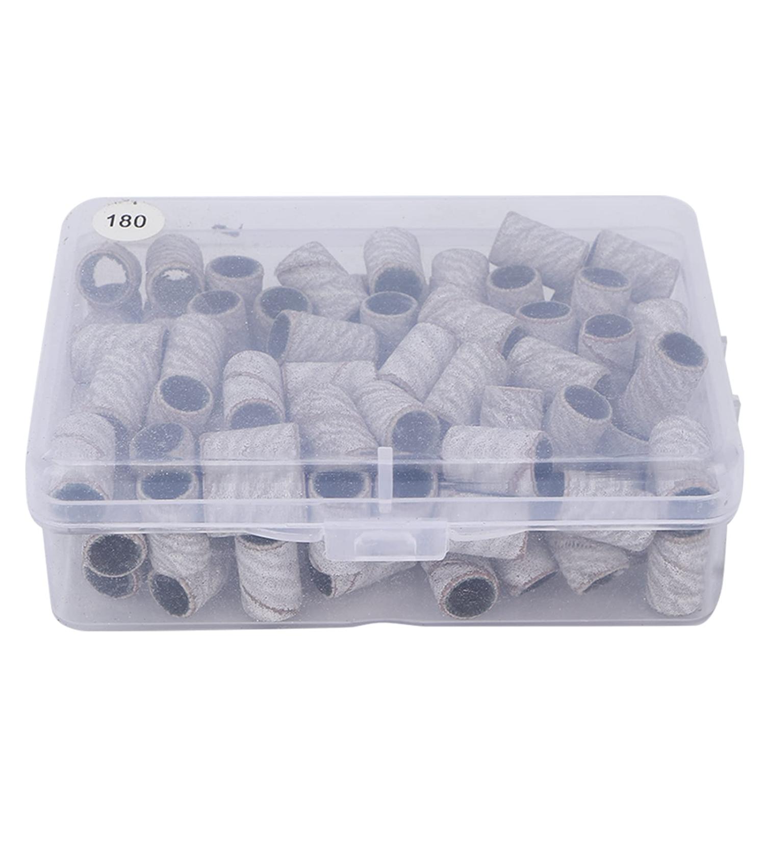 Nail Sanding Circle Bands Nail Art Sanding Bands Pedicure Polishing File 100 Pieces Manicure Sanding Bands Nail Drill Bits Accessories Nail Drill Remove Dead Skin (180#) - Buy Online on GoSupps.com