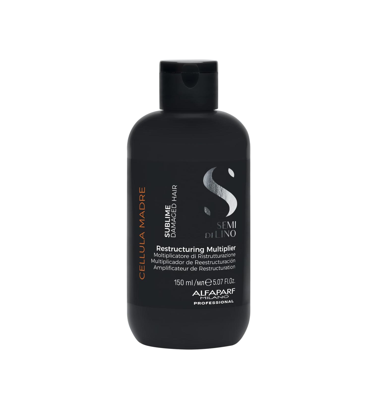 Alfaparf Milano Semi di Lino Sublime Cellula Madre Hair Repair Multiplier - Reconstructs Damaged Hair Enhances Color - 5.07 fl. oz. International Shipping Available - Buy Online on GoSupps.com