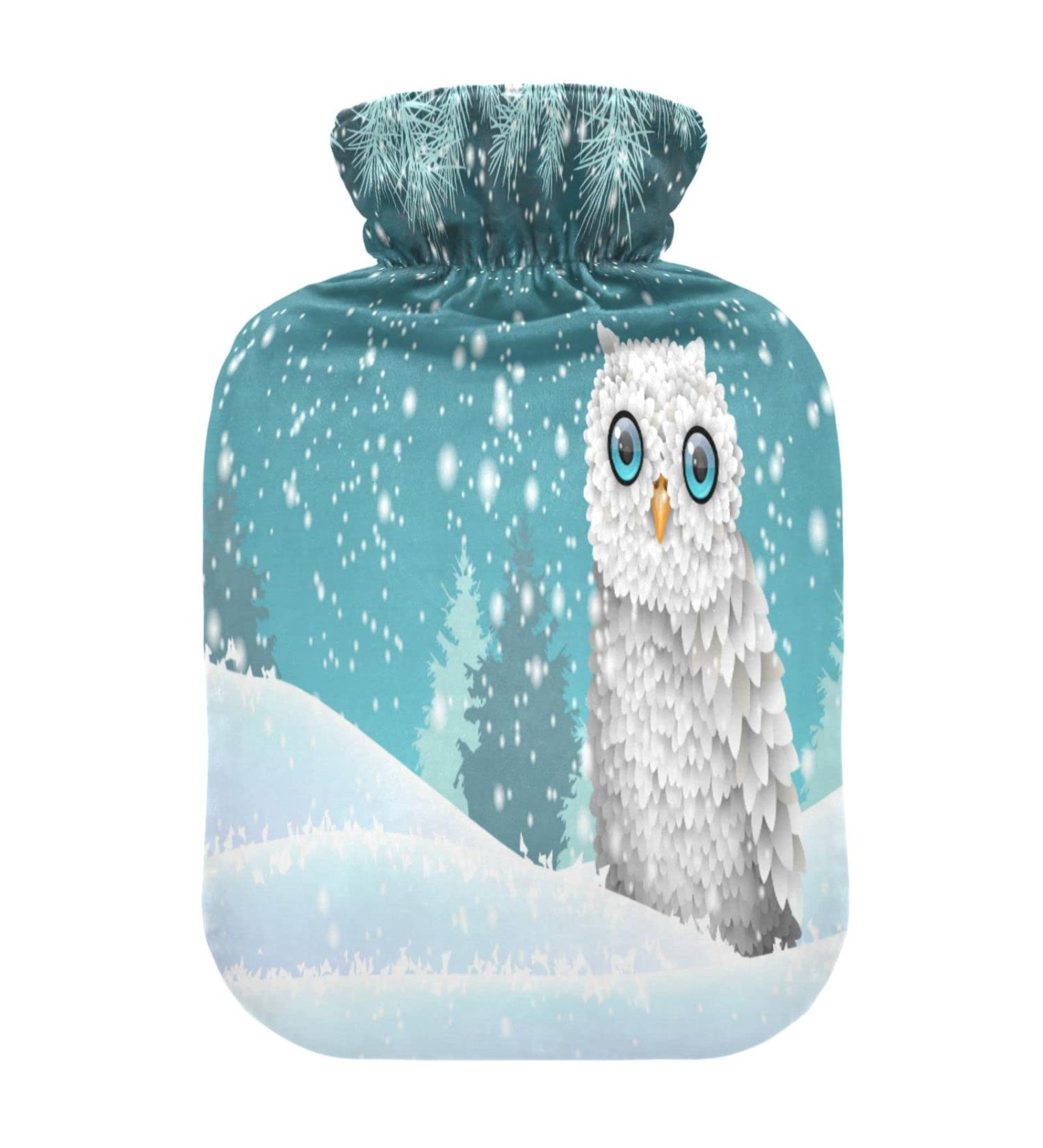 Buy 2 Litre Hot Water Bottle with Soft Fleece Cover - Christmas Motif | Ideal for Hot & Cold Compresses - International Shipping Available - Buy Online on GoSupps.com