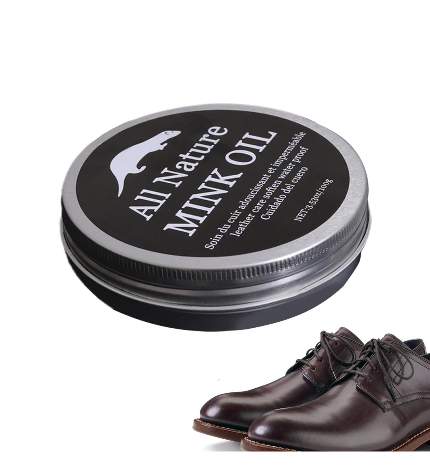  Krujecnt Leather Conditioner and Cleaner Mink Oil Cream for Jackets Boots and Bags | Restores shine prevents cracking and yellowing | Gentle all-purpose balm for - Buy Online on GoSupps.com