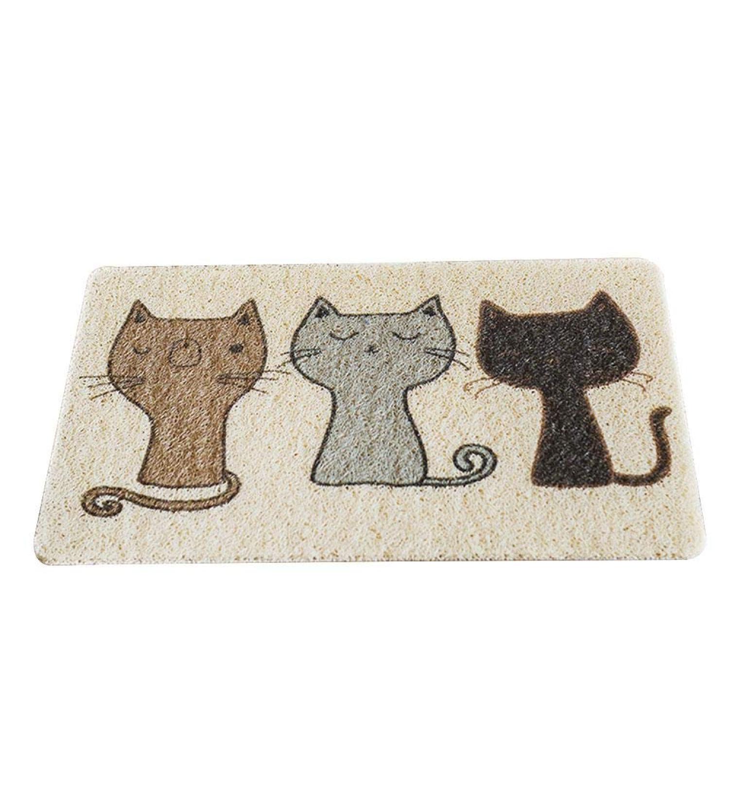 Fewao Pet Cat Litter Food Mat 2019 Door Scratch Play Activity Rug Bowl Floor Place Mats Indoor Non Slip Feeding Sleeping 40cm*60cm Heavy Duty 100% With 1Year Warranty. - Buy Online on GoSupps.com