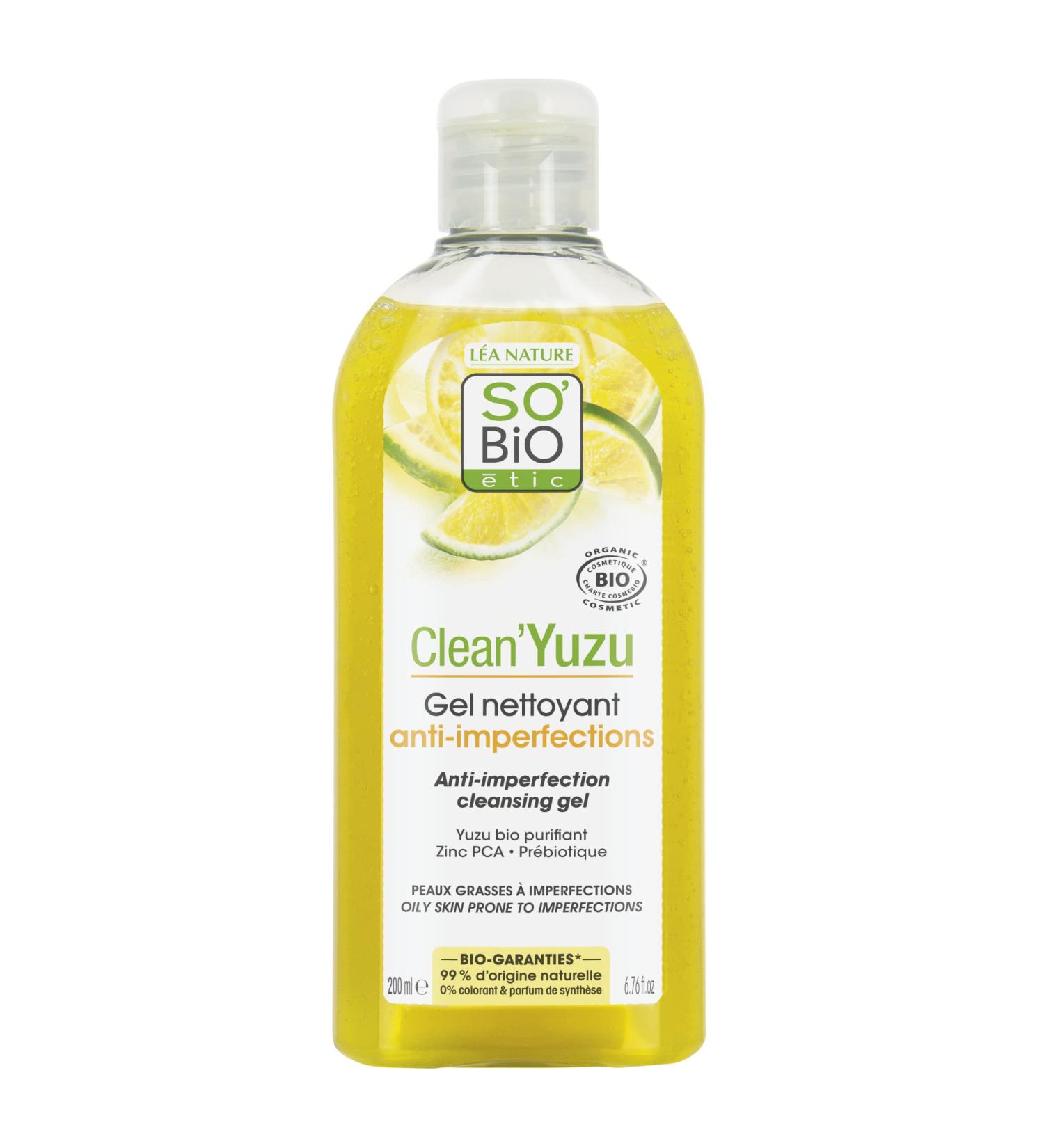  So'Bio tic YUZU CLEAN ANTI-BLEMISH CLEANSING GEL 200ML - Buy Online on GoSupps.com