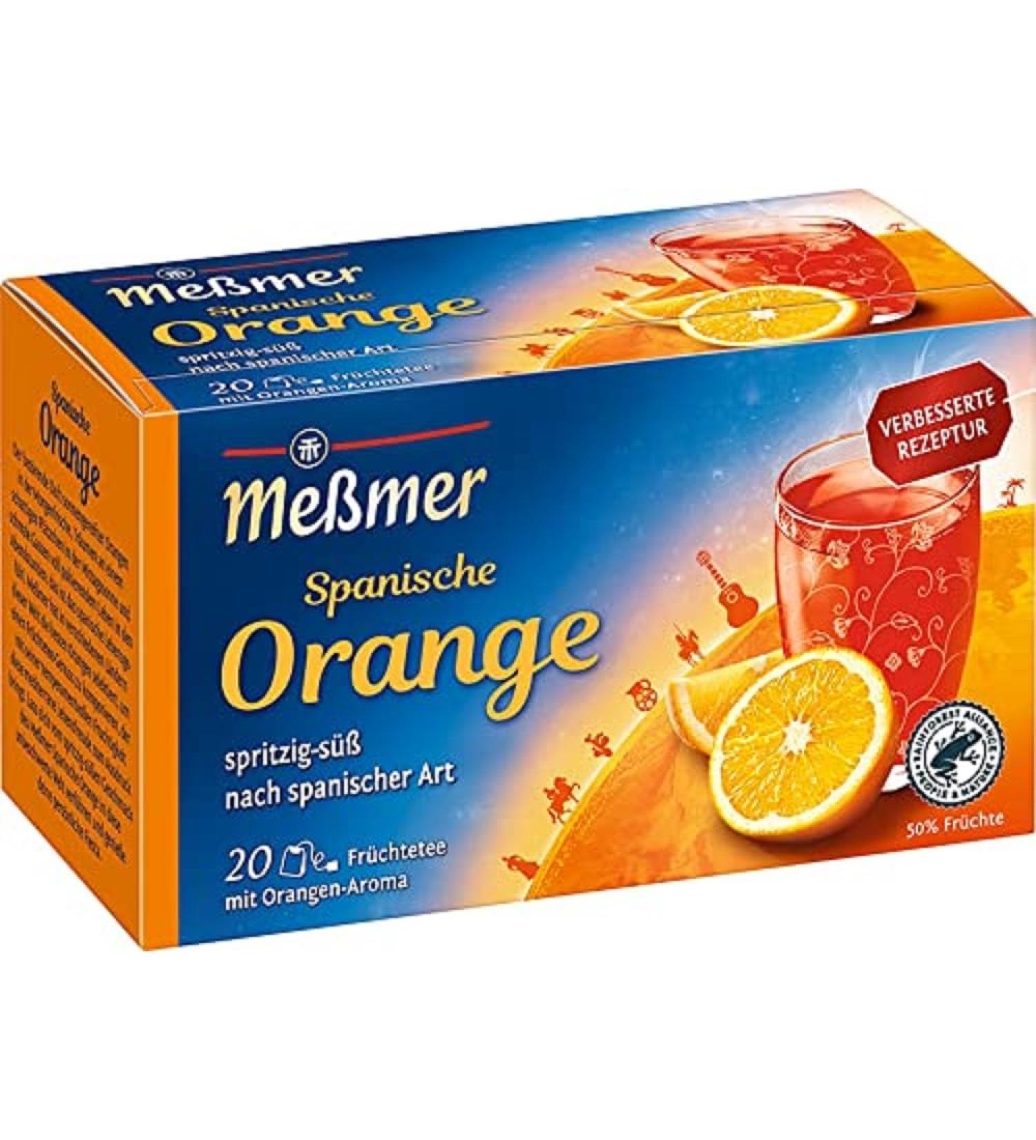 MeÃmer Country Tea - Spanish Orange | 20 Gluten-Free Lactose-Free Vegan Tea Bags | International Shipping Available - Buy Online on GoSupps.com