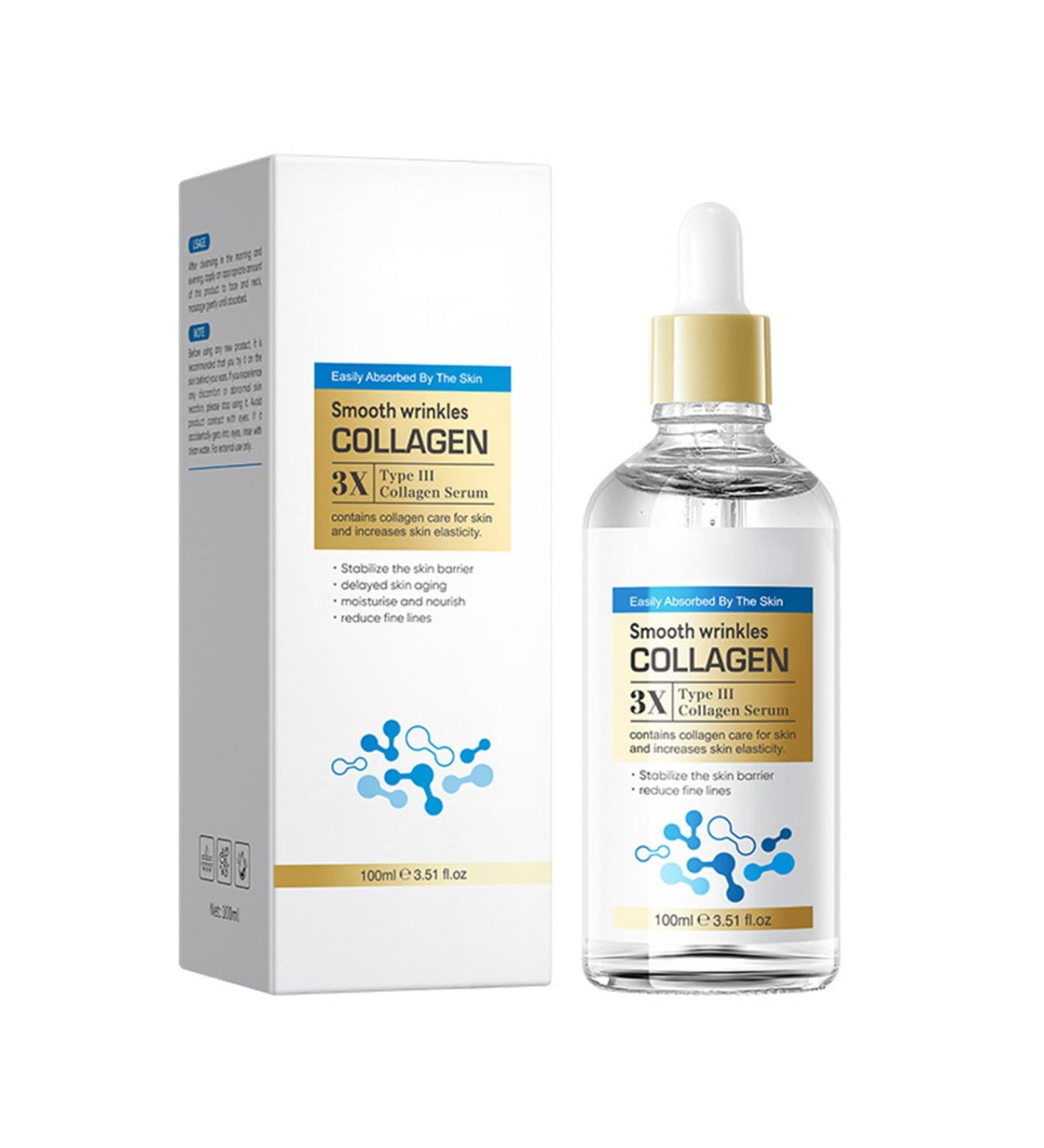 100ml Niacinamide & Hyaluronic Acid Serum with Collagen Complex Lightweight Daily Facial Moisturizer White One Size One Size White - Buy Online on GoSupps.com