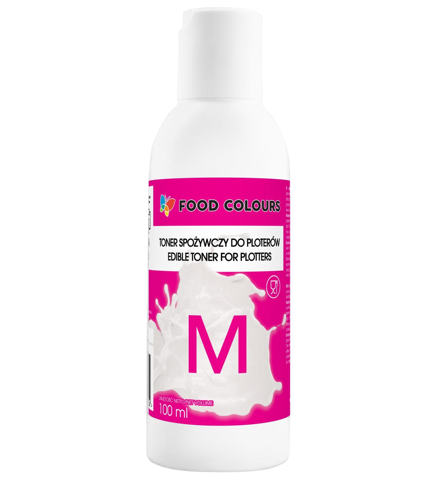 Food Colours Food Ink for Plotter MAGENTA 100ML Edible print print on wafer paper Decorative addition for cakes