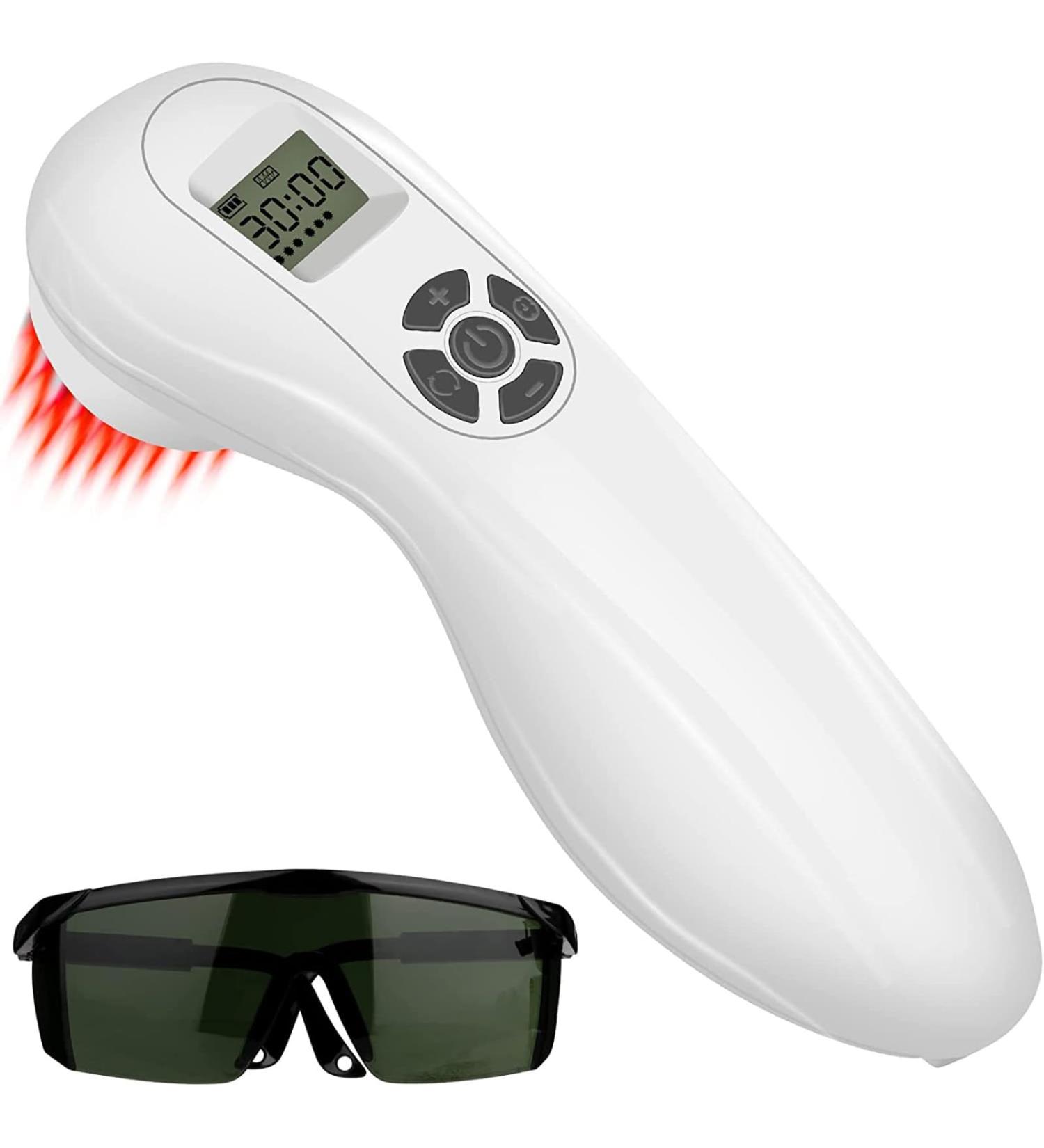 Handheld Illuminator Portable Home Pain Relief Device with Pulse Multi-Speed Adjustment for Knee Shoulder Back Joint and Muscle Pain Relief for Humans and Animals - Buy Online on GoSupps.com