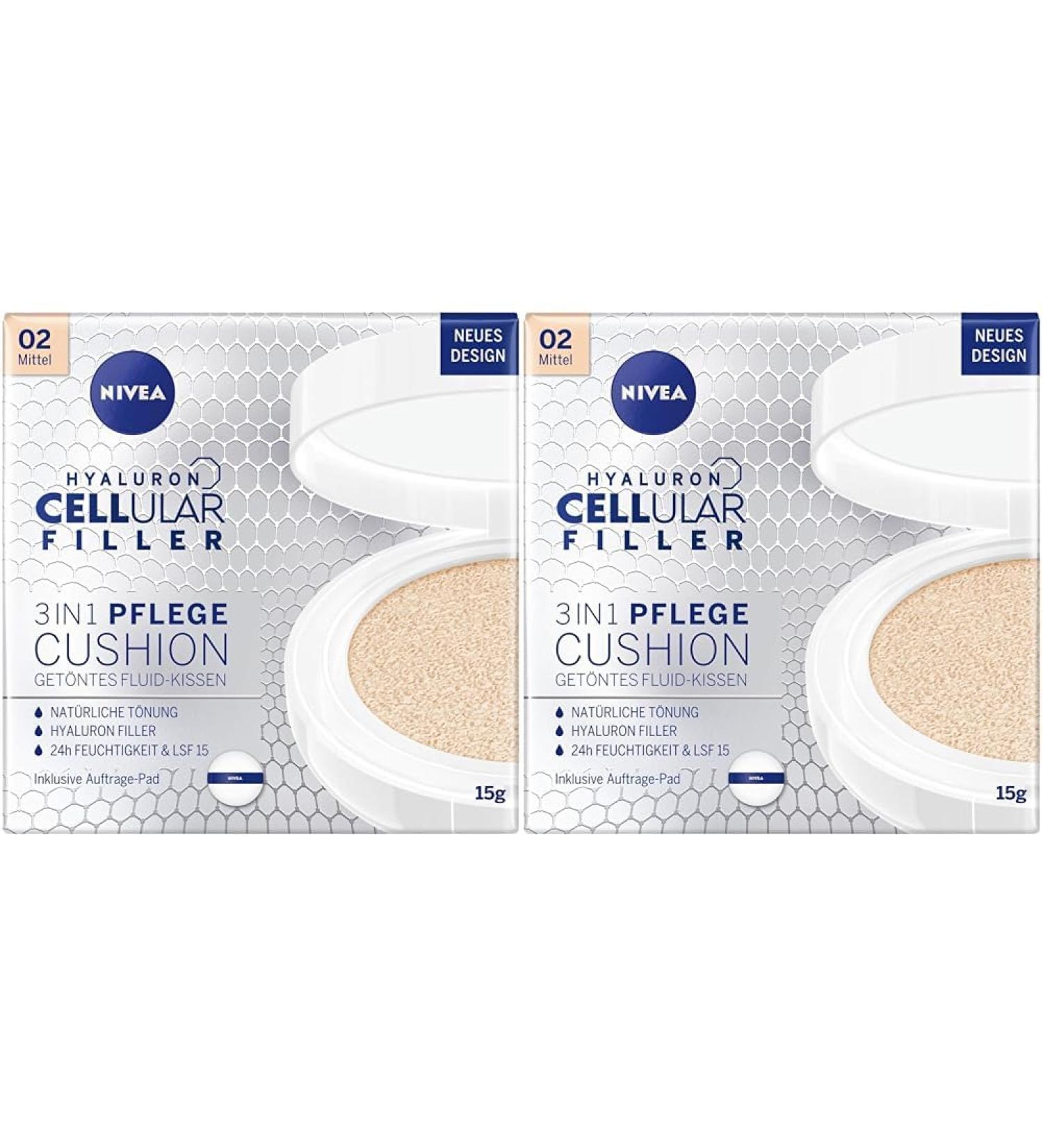 Nivea 3-in-1 Anti-Age Care Pillow for Medium Skin - Natural Tint & Moisture (15 ml 2 Pack) | Shop Now - Buy Online on GoSupps.com