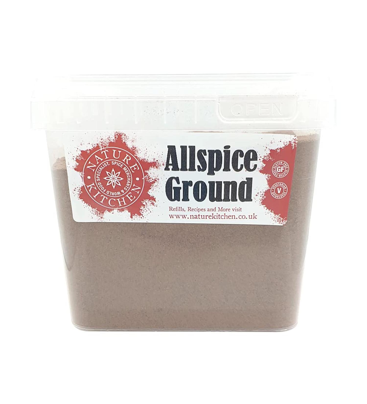Nature Kitchen All Spice Ground 500g - Gluten-Free Vegan Seasoning for Everyday Cooking - Marinades, Sauces, Baking & Grilling - Buy Online on GoSupps.com