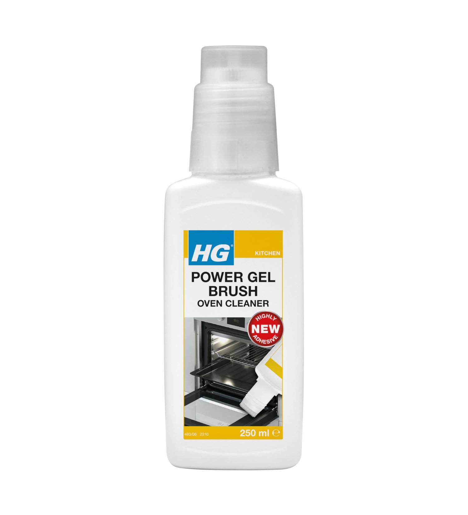 HG Power Gel Brush Oven Cleaner Burnt on Grease Remover Over Degreaser Kitchen Cleaner 250 ml - Buy Online on GoSupps.com